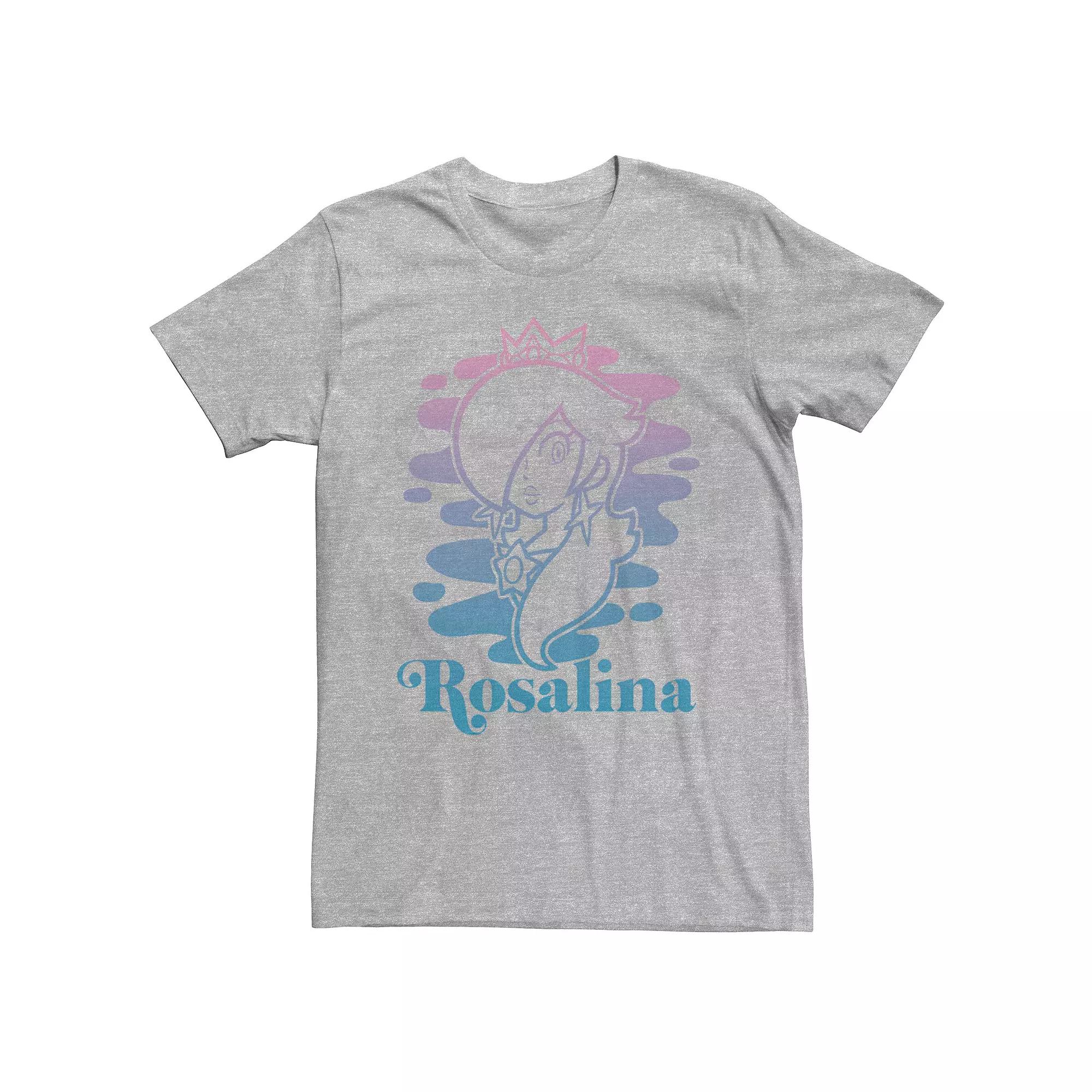 Men's Nintendo Rosalina Water Color Portrait Short Sleeve Tee,  Product Image