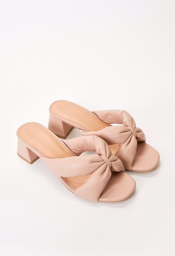 JustFab Margaux Platform Loafer Pump Womens Black/ White Size 8.5 Product Image