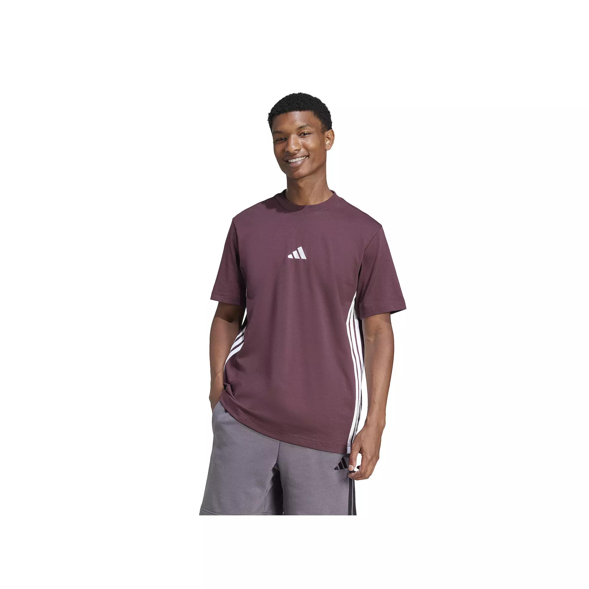 Men's adidas Essentials 3-Stripes Single Jersey Sportswear T-Shirt,  Product Image