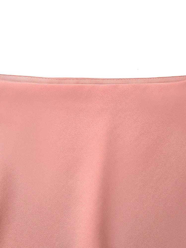 Acetate A-Line High-Waisted Women Half Skirt Product Image