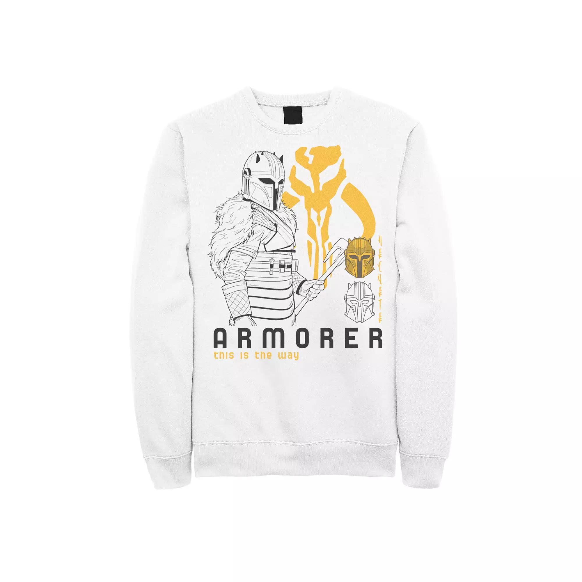 Men's Star Wars The Mandalorian Armorer Line Art Sweatshirt,  Product Image