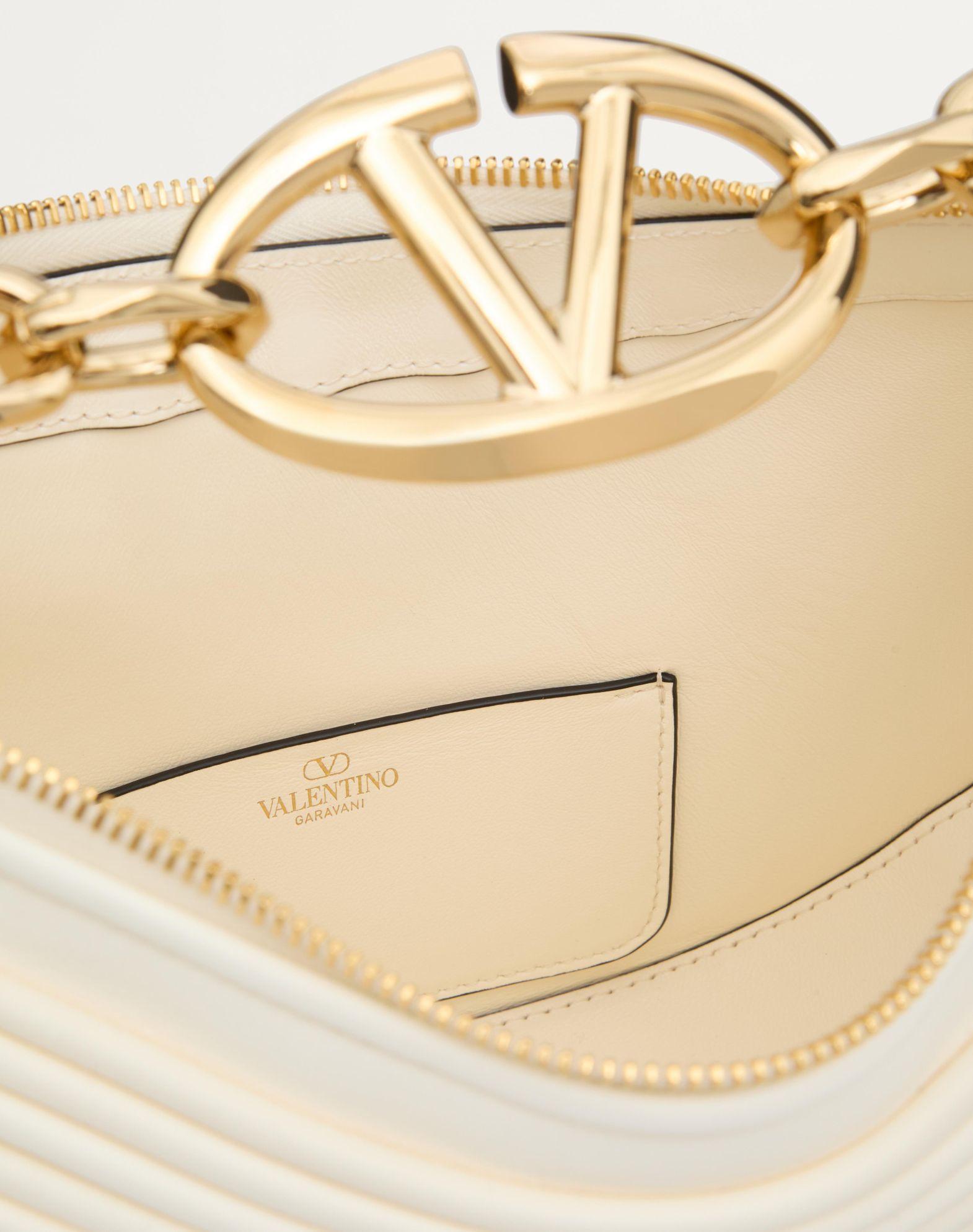 Small Vlogo Moon Hobo Bag In Nappa Leather With Chain Product Image