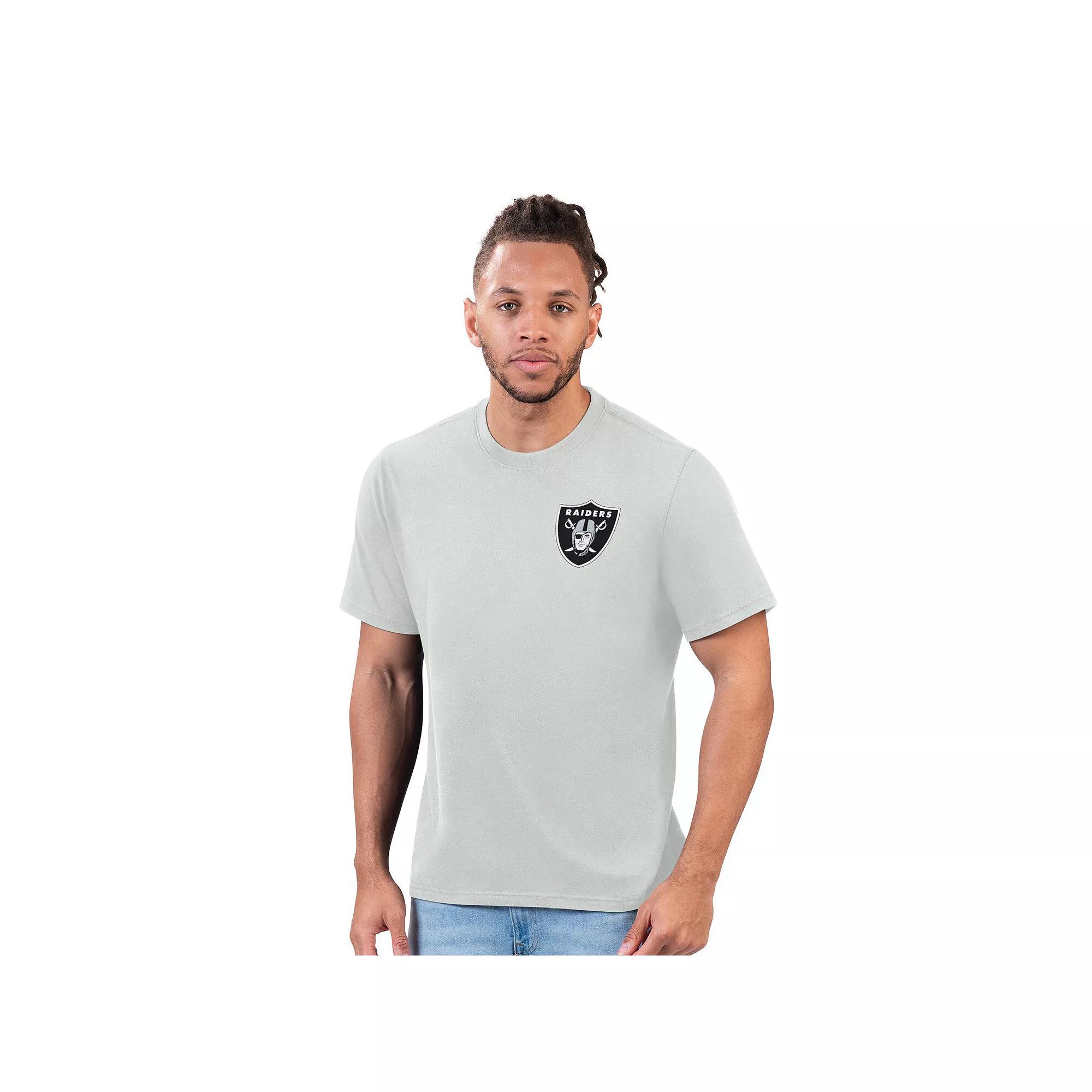 Men's Margaritaville Gray Las Vegas Raiders Time Flies T-Shirt,  Product Image