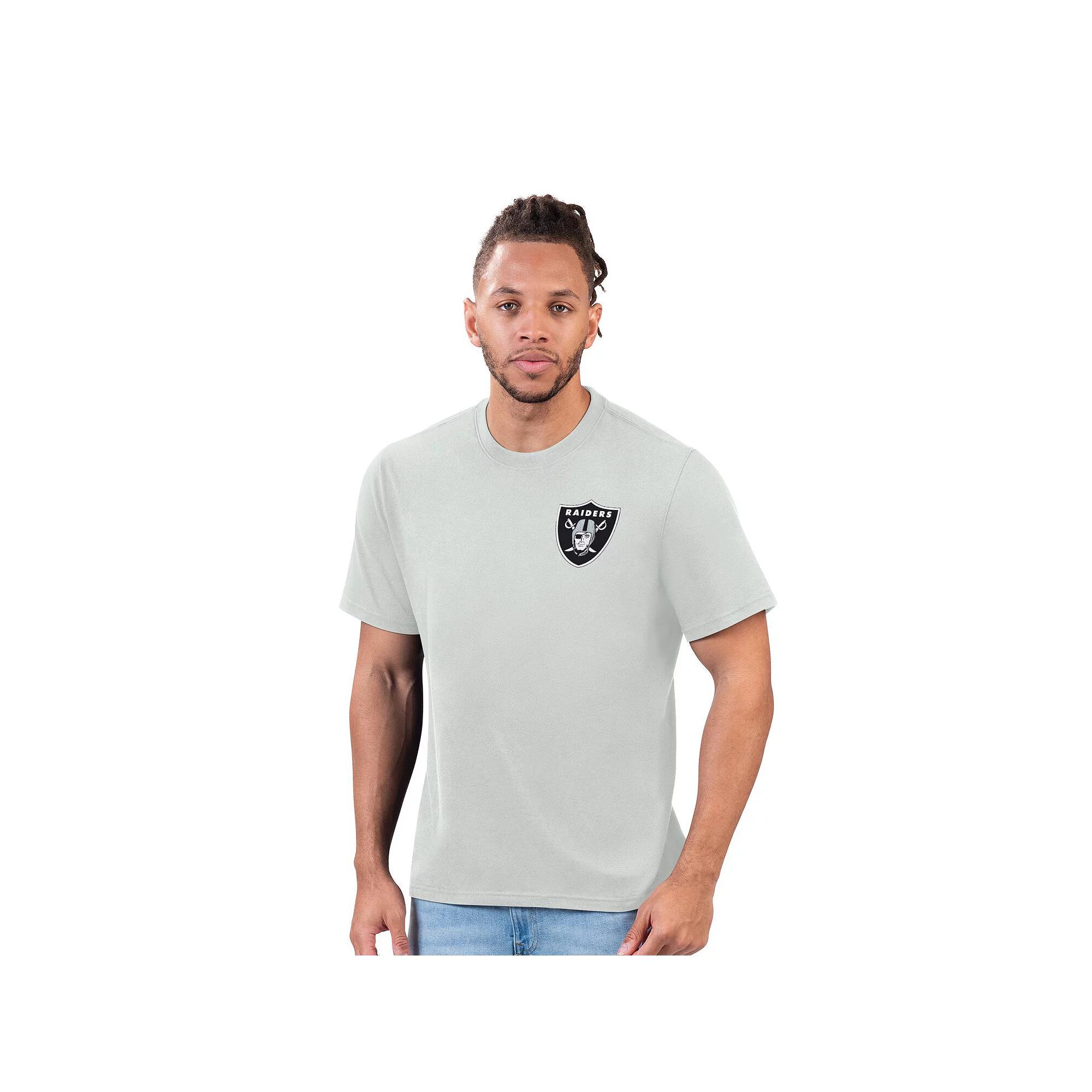 Men's Margaritaville Gray Las Vegas Raiders Time Flies T-Shirt,  Product Image