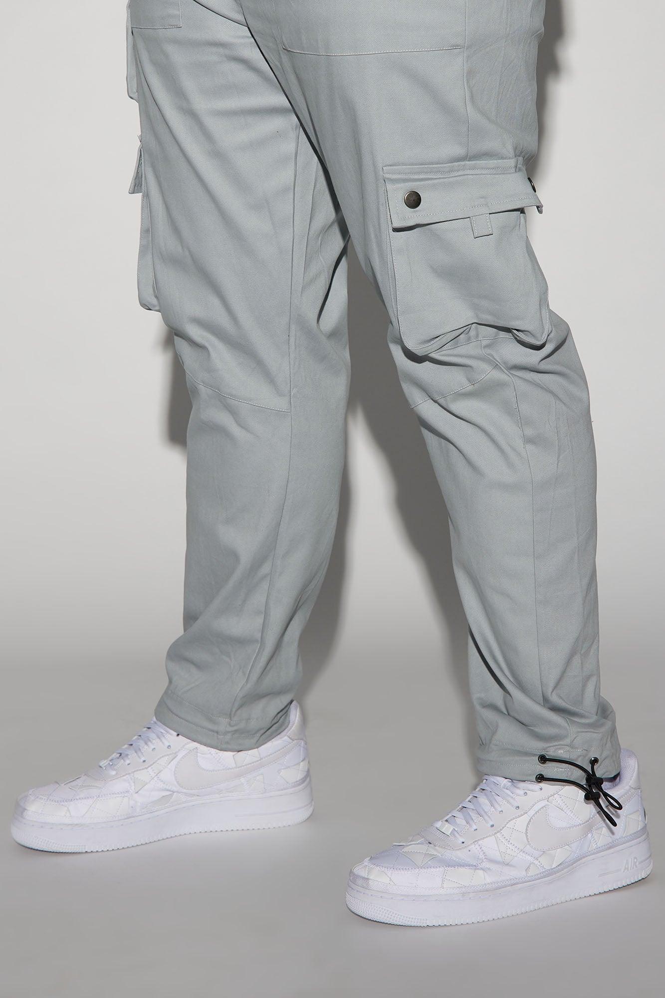 Roaming Twill Cargo Pants - Grey Product Image