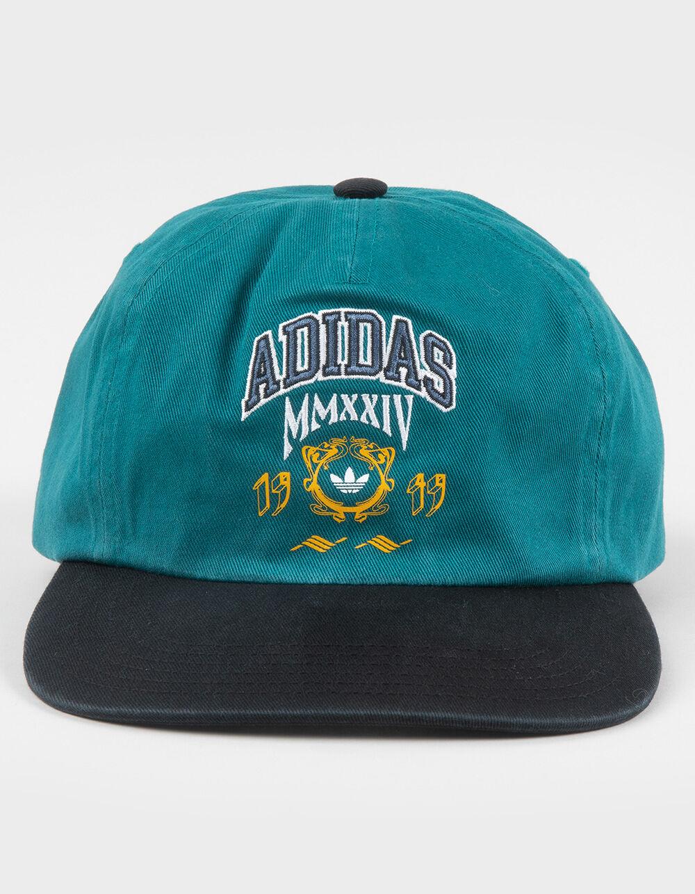 ADIDAS Varsity 5 Panel Strapback Hat - TEAL GREEN Product Image