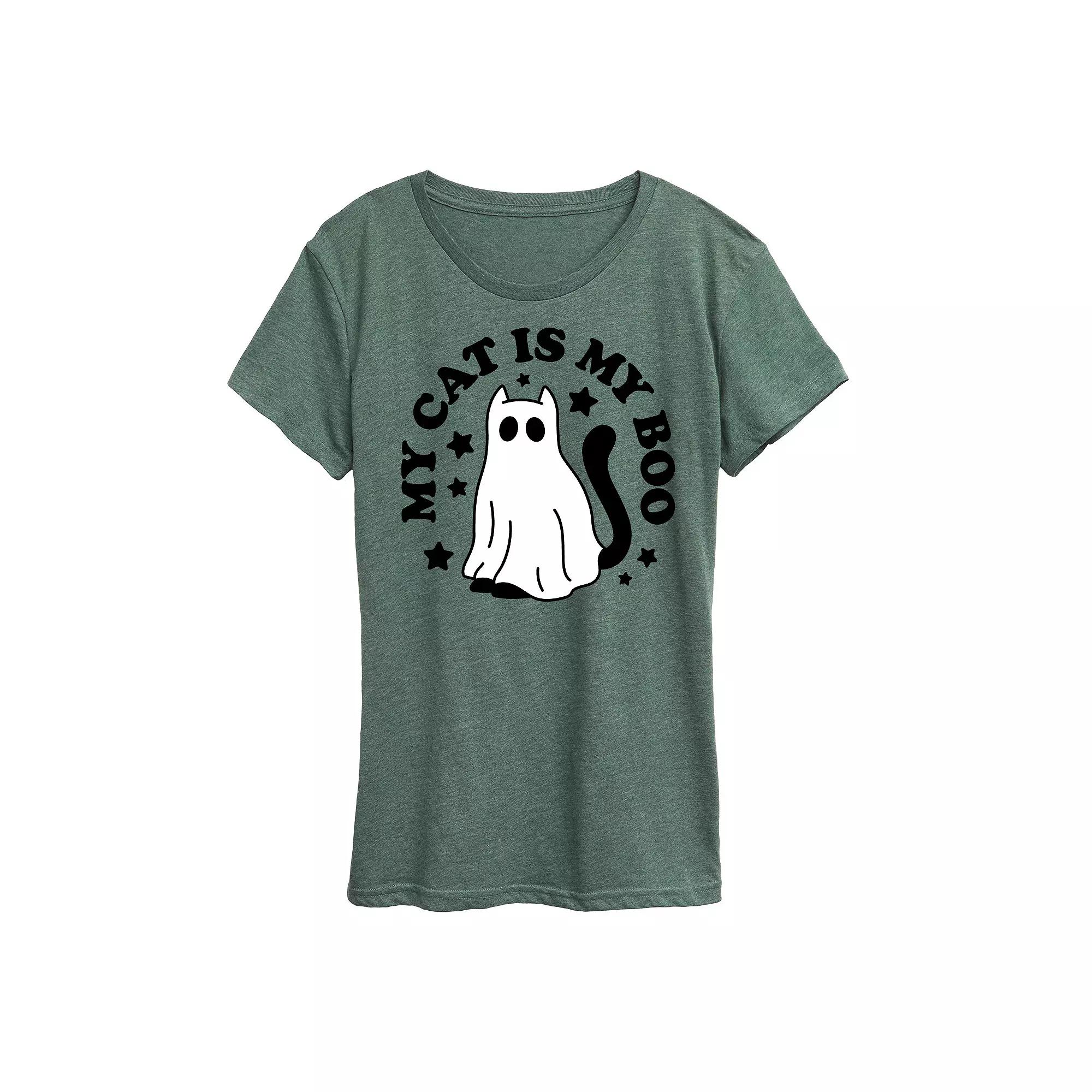 Women's My Cat Is My Boo Graphic Tee,  Product Image