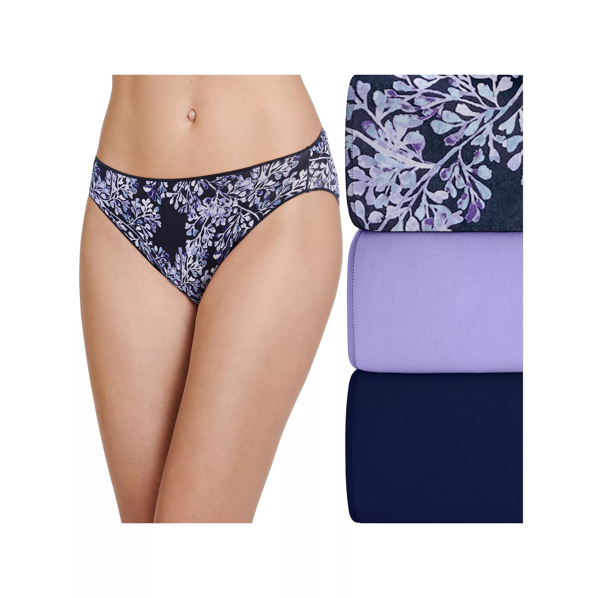 Women's Jockey® No Panty Line Promise® 3-Pack Bikini Panty Set 1770, Watercolor Diamonds Product Image