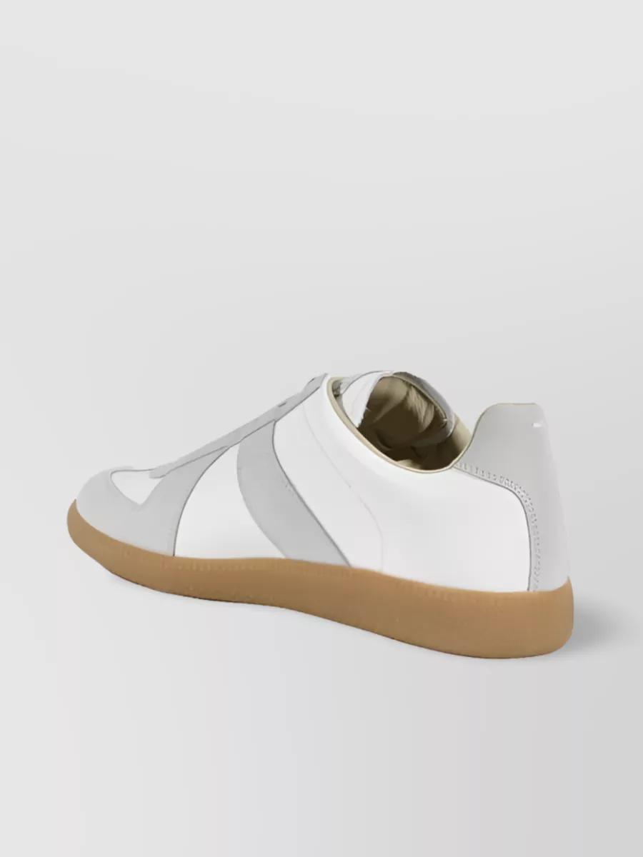 MAISON MARGIELA Bicolor Leather Replica Sneakers In White Product Image