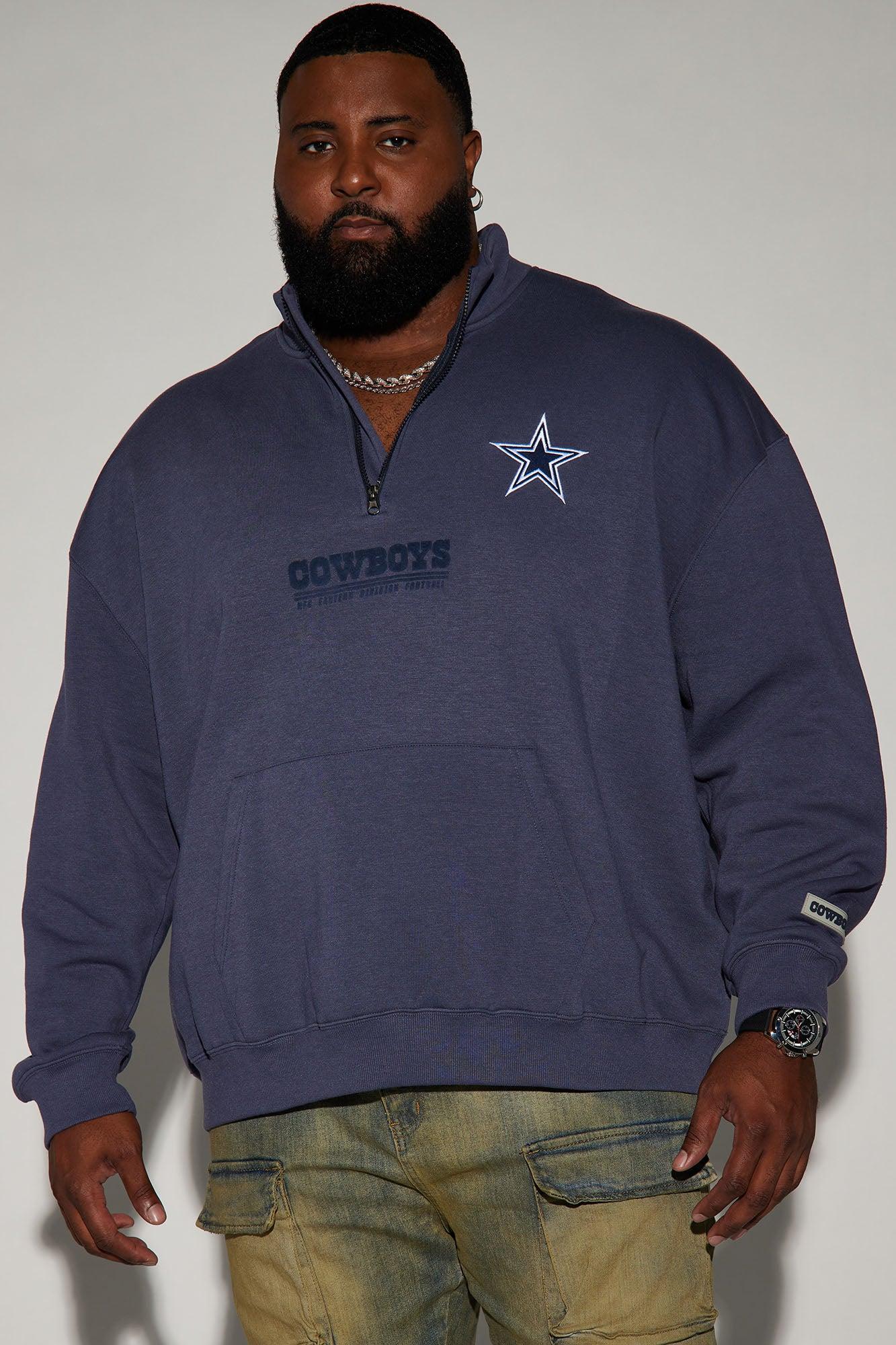 Cowboys Essential Quarter Zip Sweatershirt - Navy/combo Male Product Image