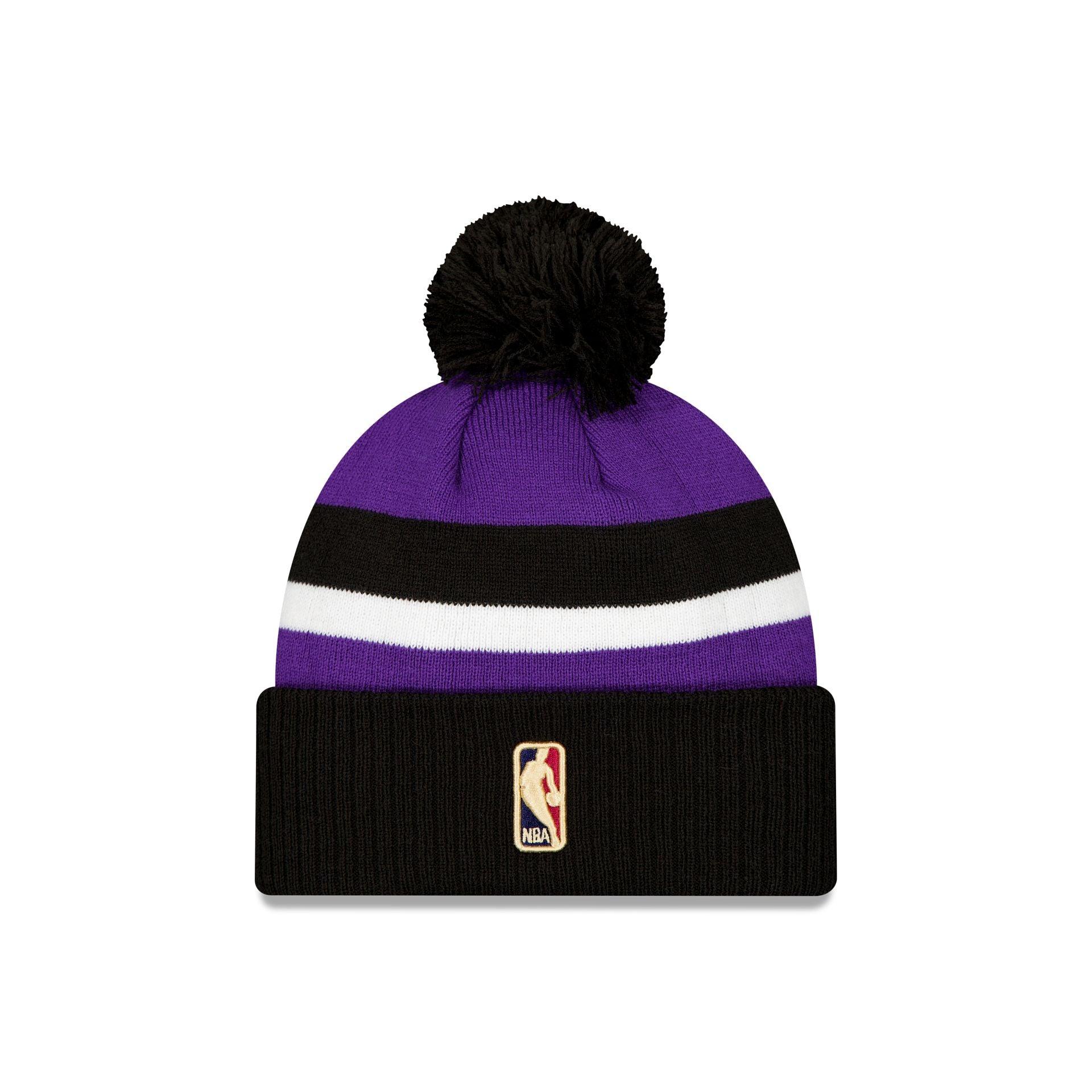Sacramento Kings Classic Edition Black Pom Knit Hat Male Product Image
