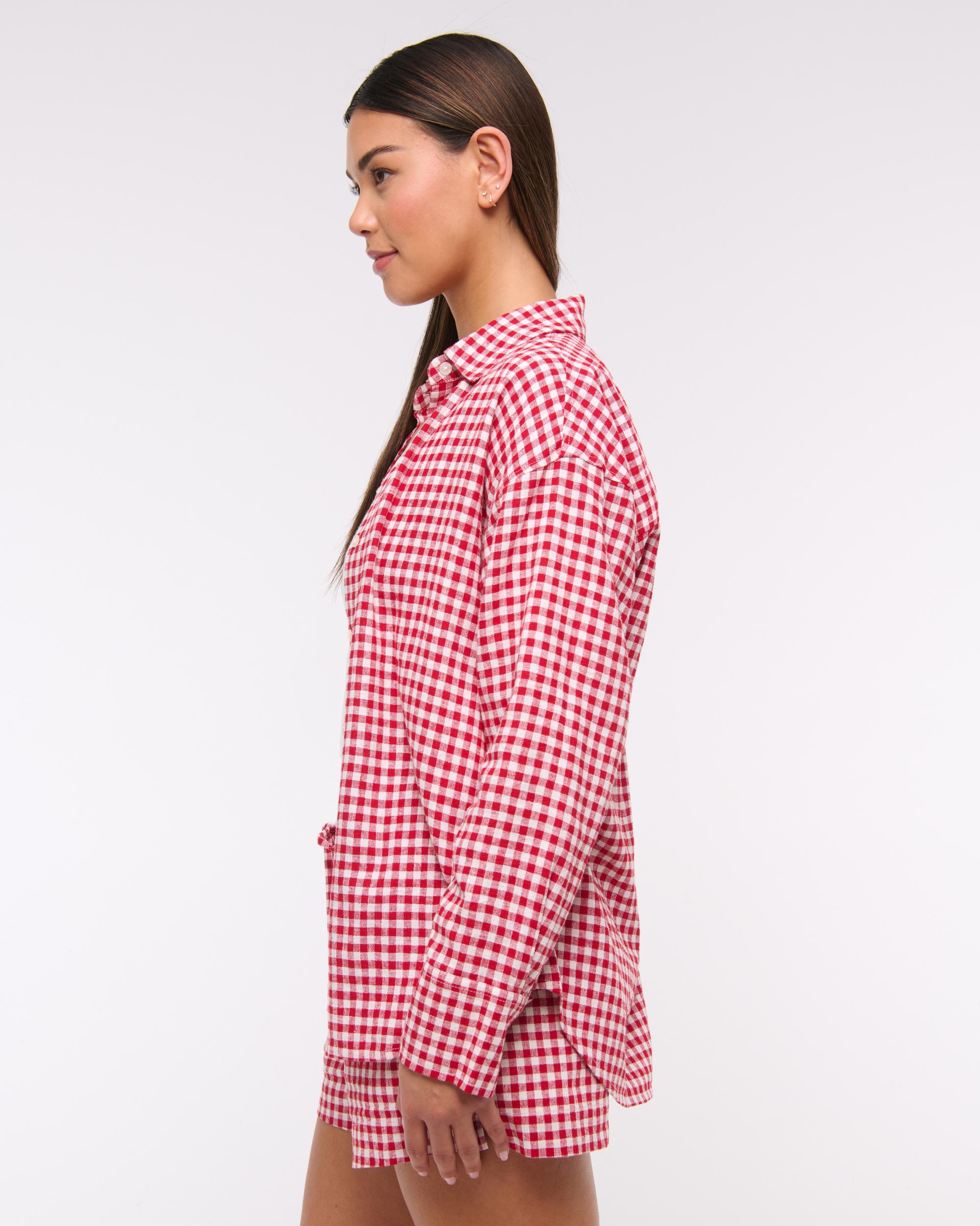 Oversized Linen-Blend Shirt Product Image
