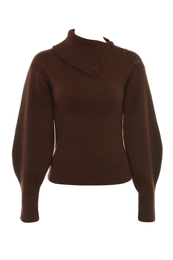 Nyala  cream soft boucle knit cropped sweater - sale Product Image