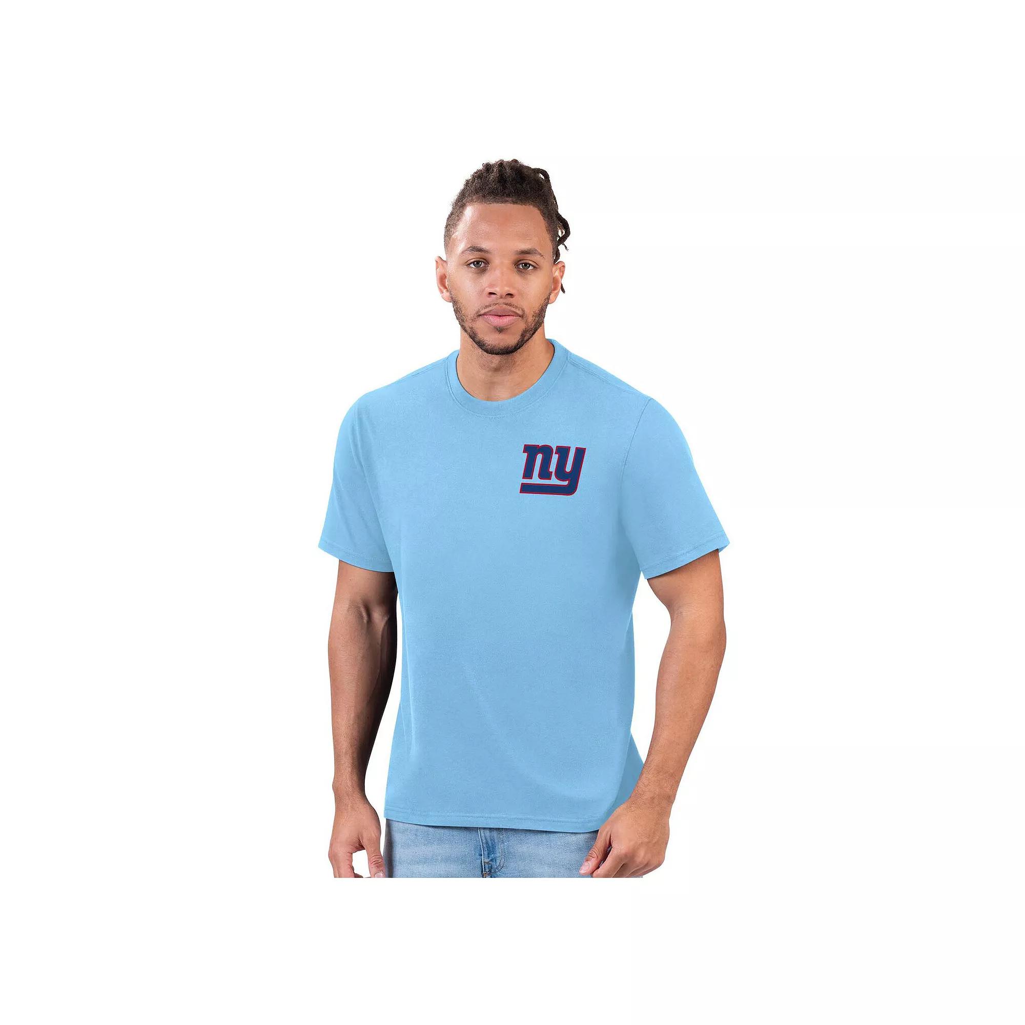 Men's Margaritaville Light Blue New York Giants Flip Flop T-Shirt,  Product Image