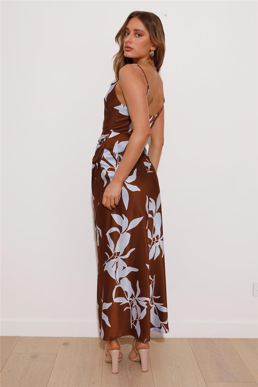 You Be Me Maxi Dress Brown Product Image