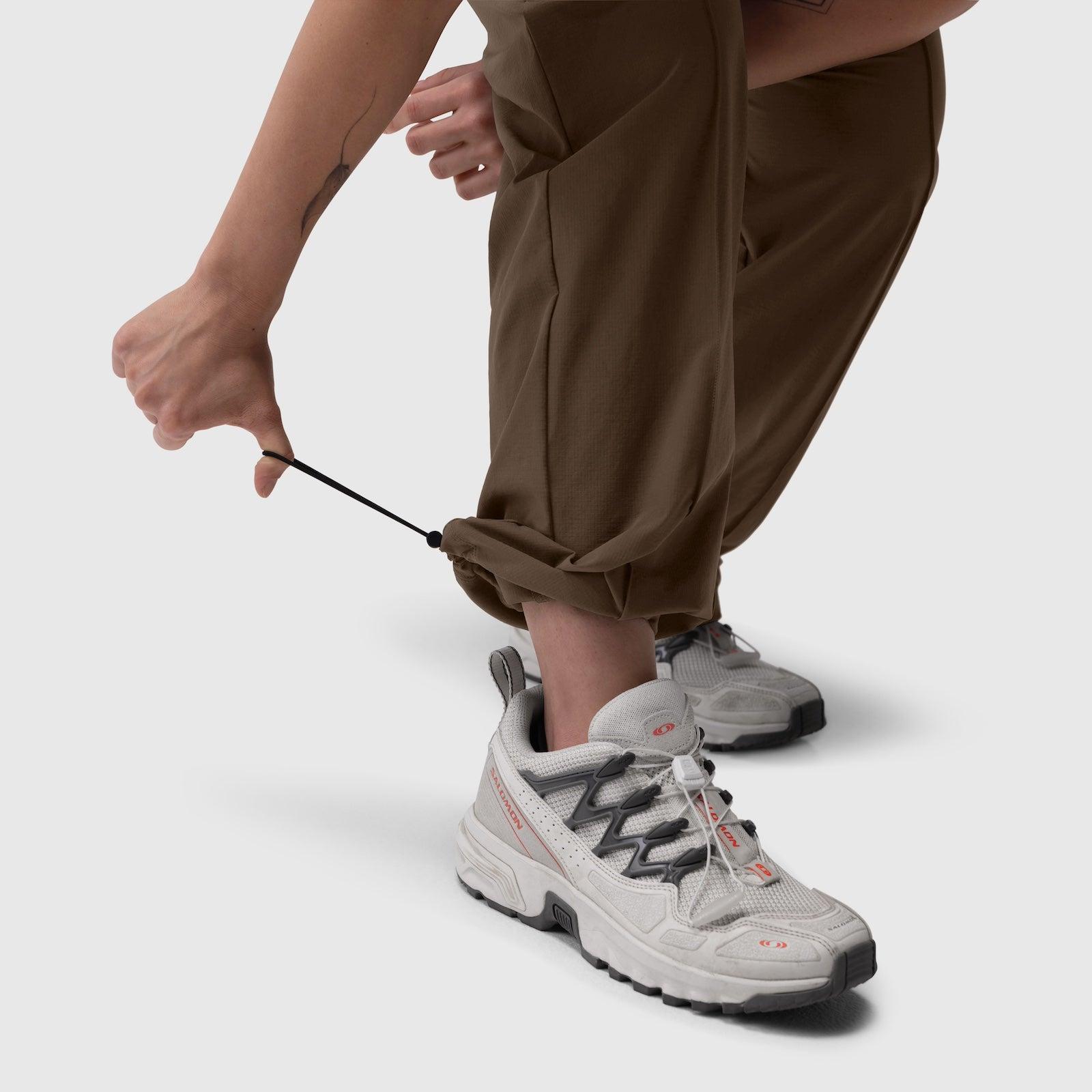 W036. Ripstop Relaxed Track Pant - Dark Earth Product Image