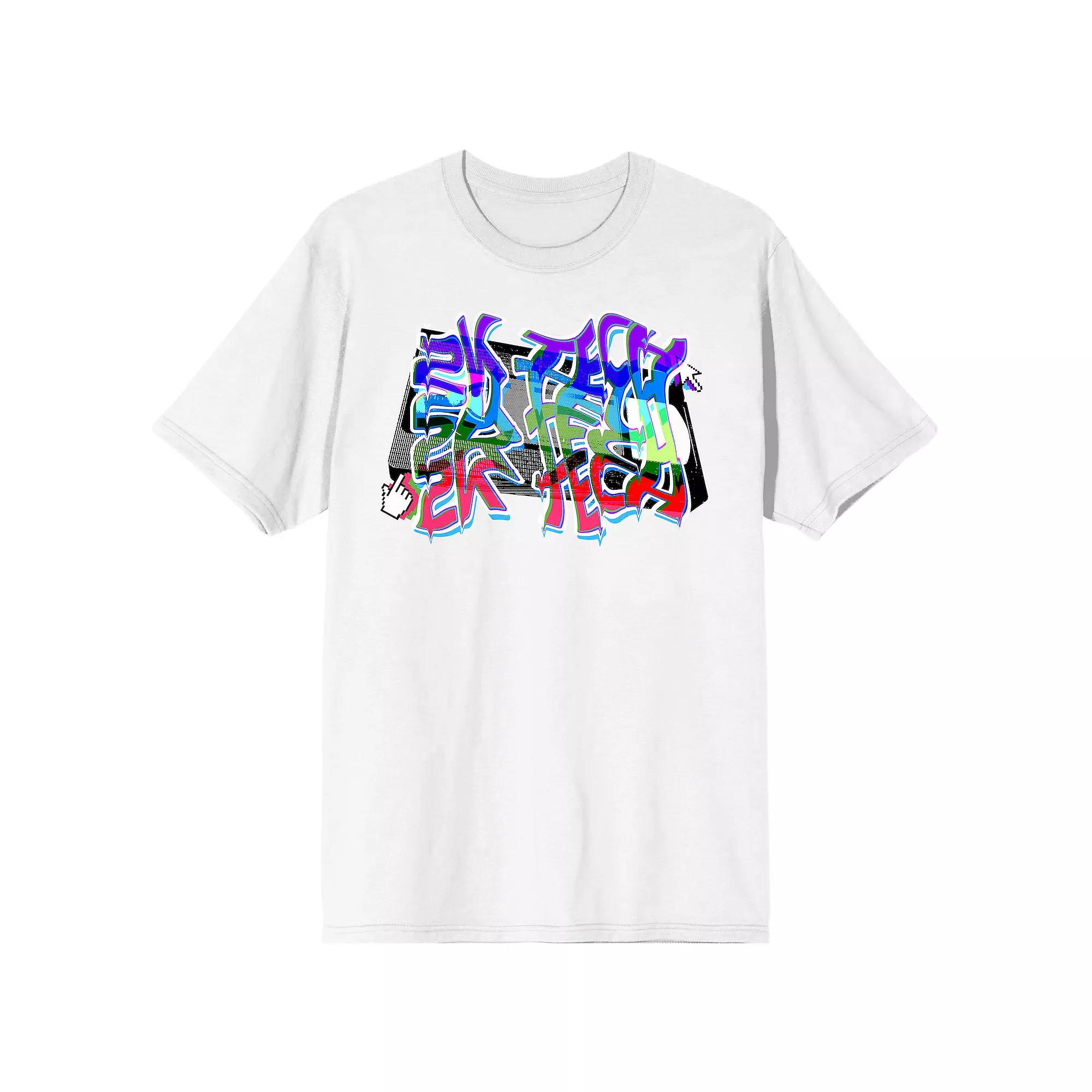 Men's K Tech Y2K VHS Tape White Tee, Size: Small Product Image