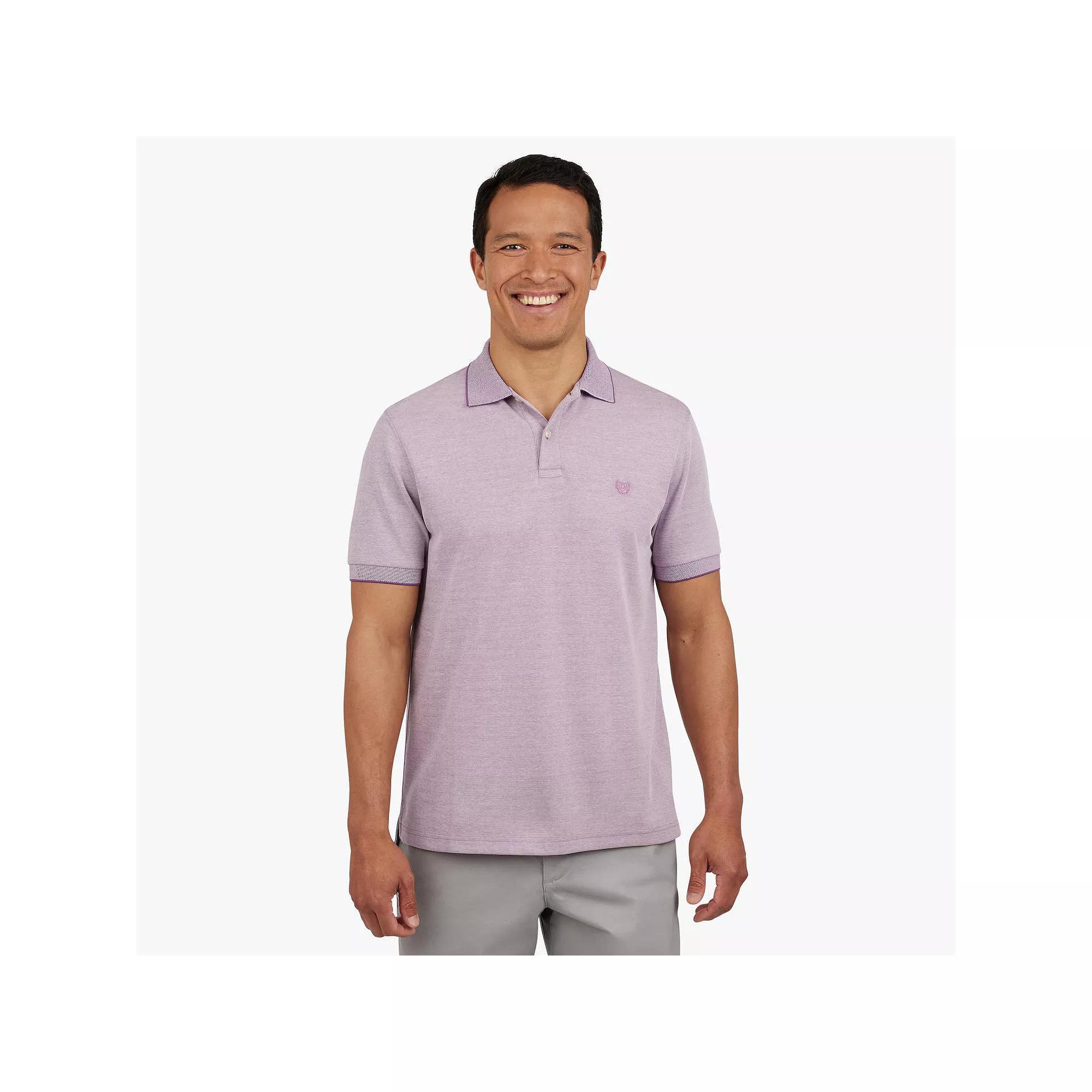 Men's Chaps Stretch Short Sleeve Polo, Size: XXL, Purple Product Image