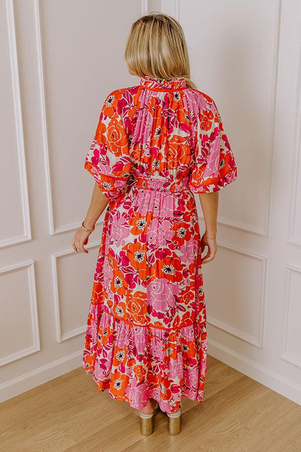 Chasing Sunsets Floral Maxi Dress Product Image