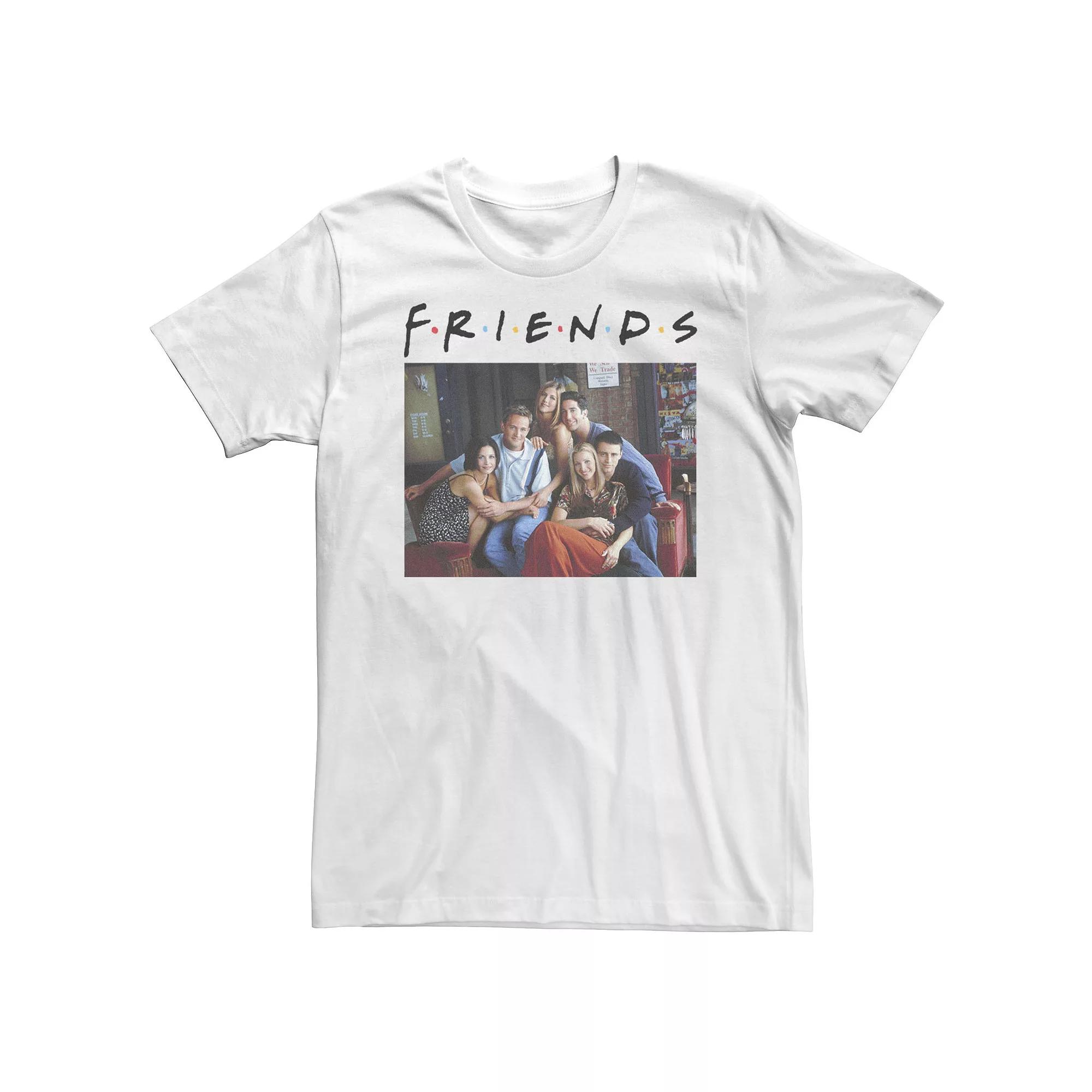 Big & Tall Friends Classic Logo Group Portrait Tee, Men's,  Product Image
