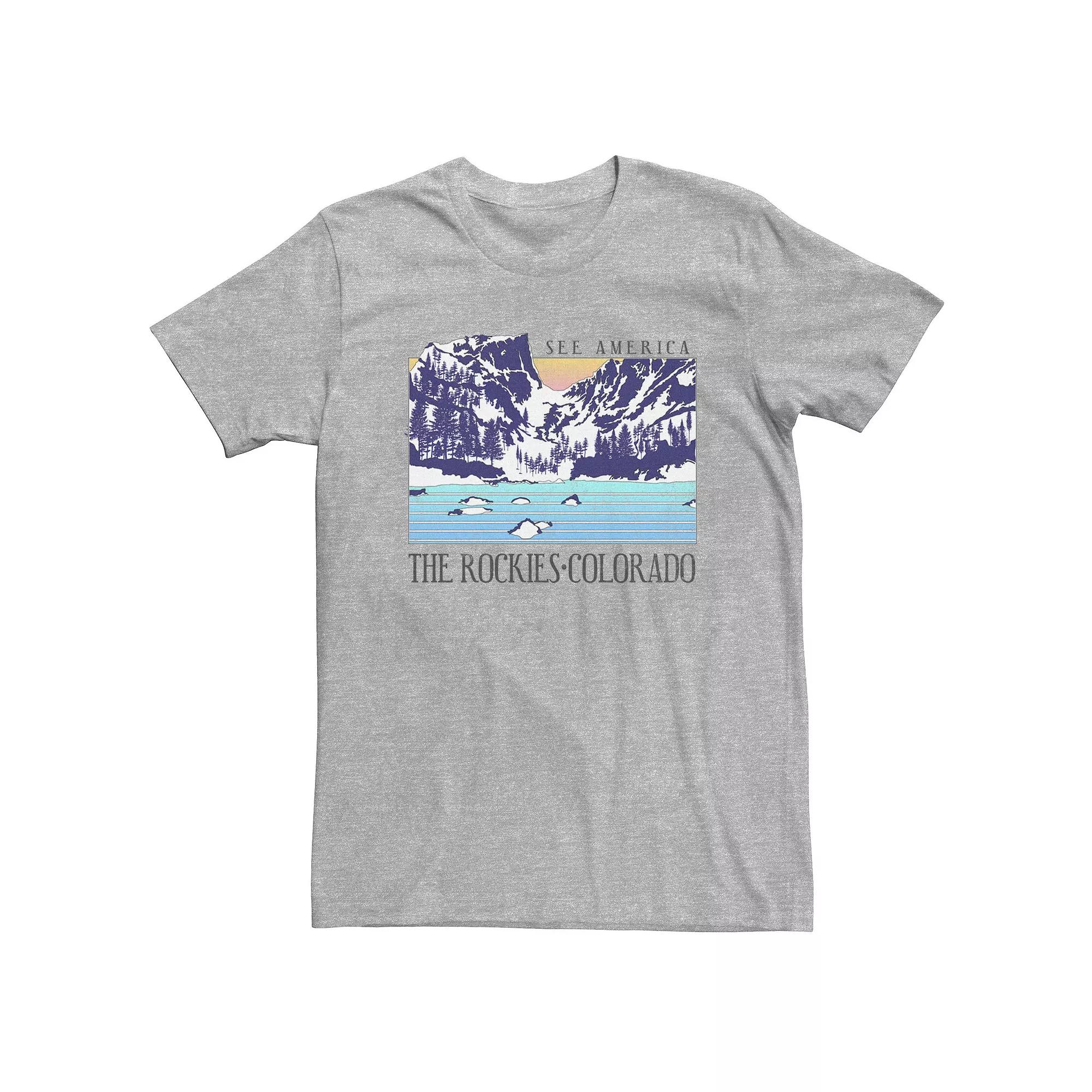 Big & Tall "The Rockies Colorado See America" Tee, Men's,  Product Image