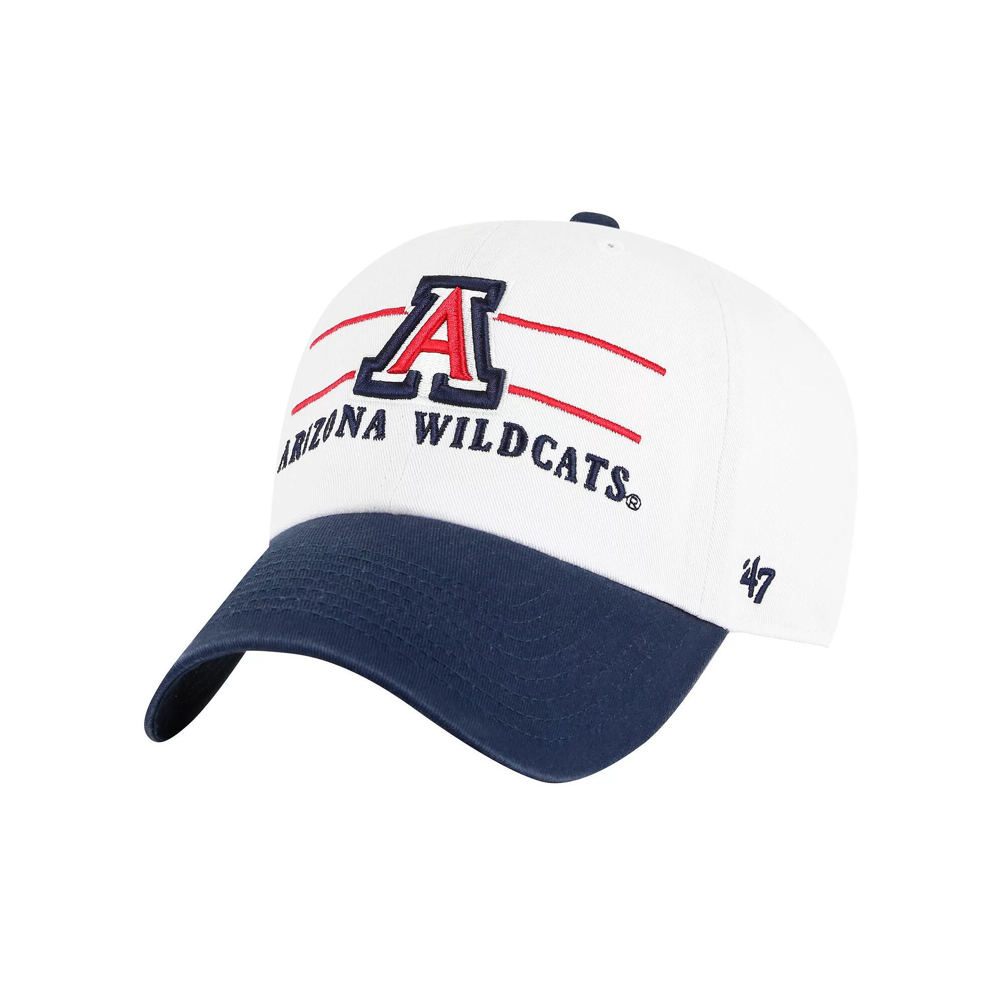 Men's '47 White Arizona Wildcats Gridiron Clean Up Adjustable Hat Product Image