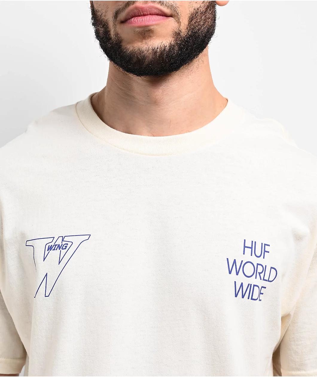 HUF x Mobile Suit Gundam Wing Heads Bone T-Shirt Product Image