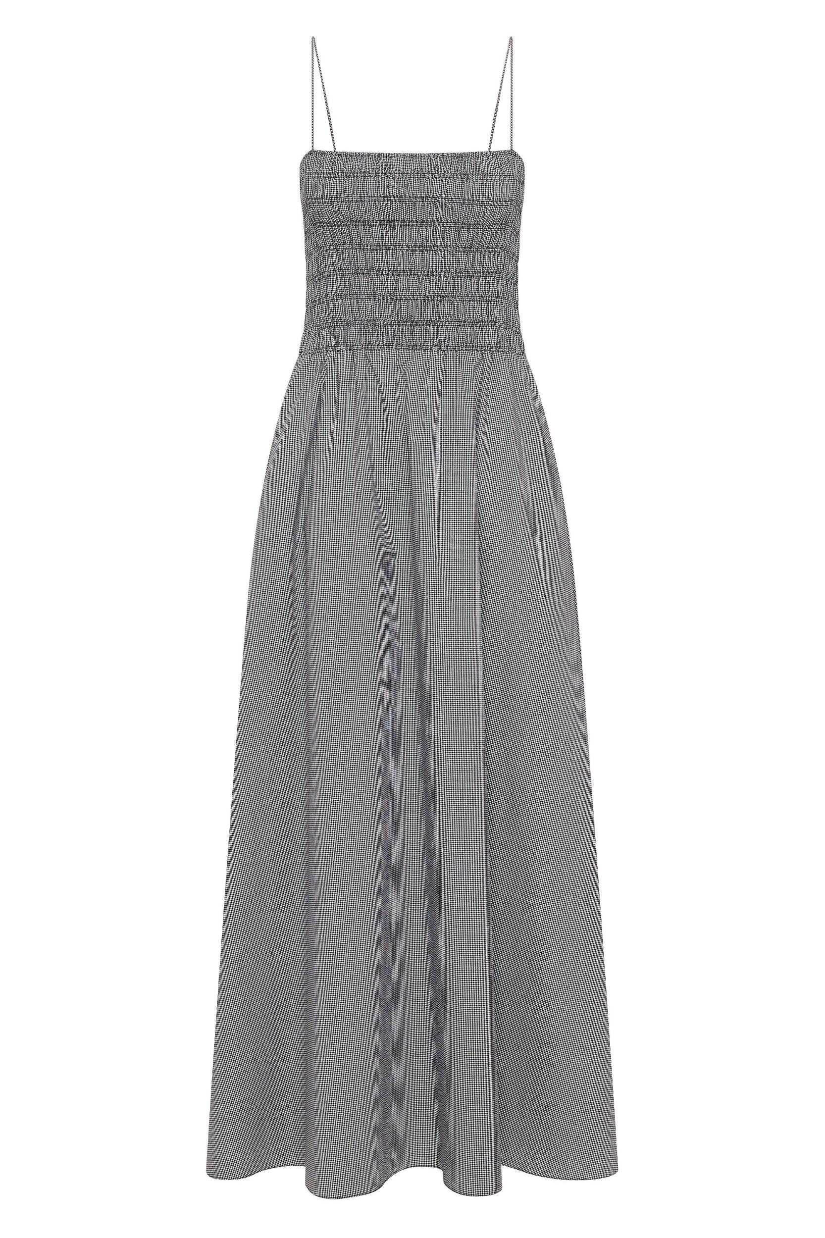 Lida Maxi Dress Gingham Black - Final Sale Product Image