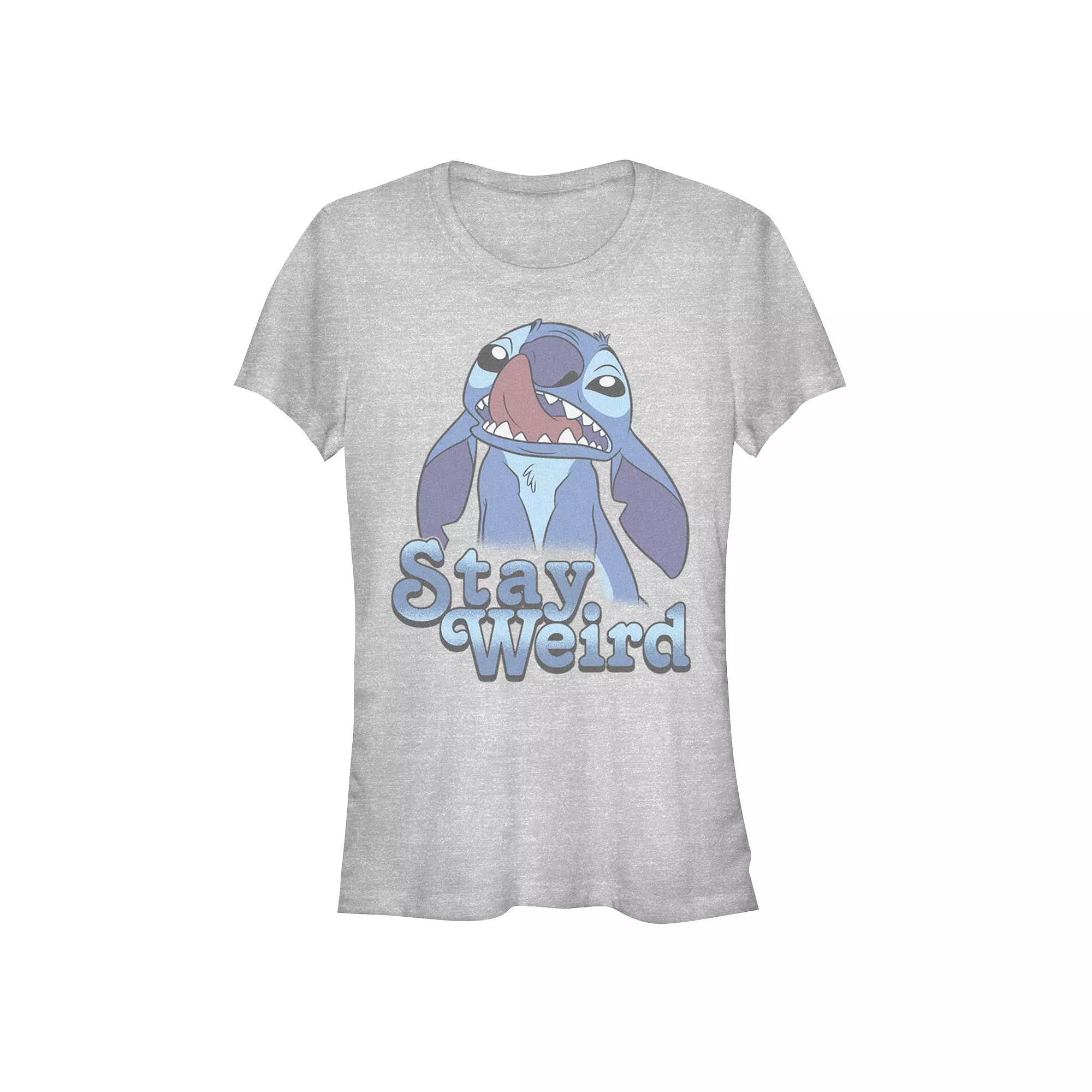 Disney's Lilo & Stitch Women's Stay Weird Stitch Tee, Girl's,  Product Image
