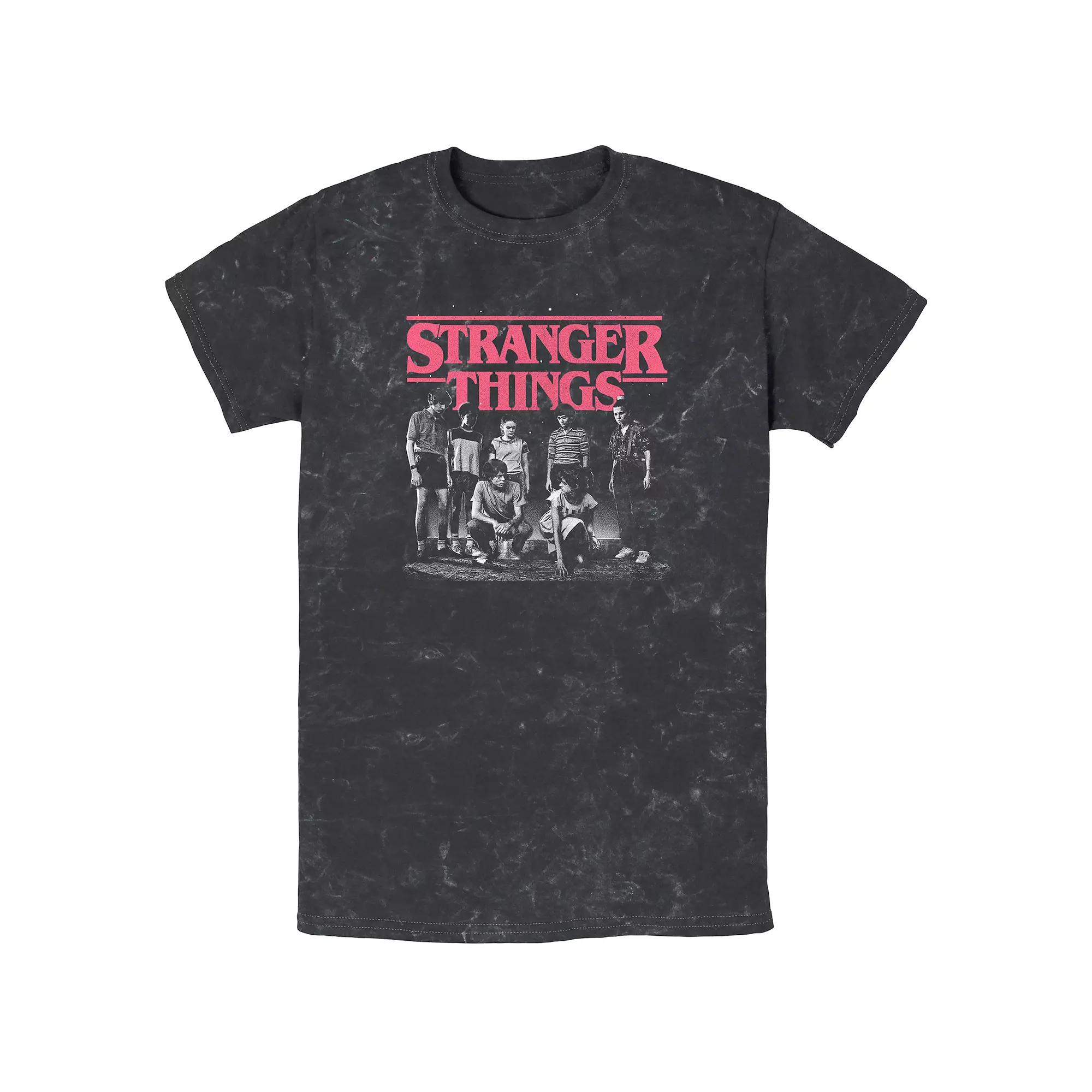 Mens Stranger Things Faded Cast Poster Tee Product Image