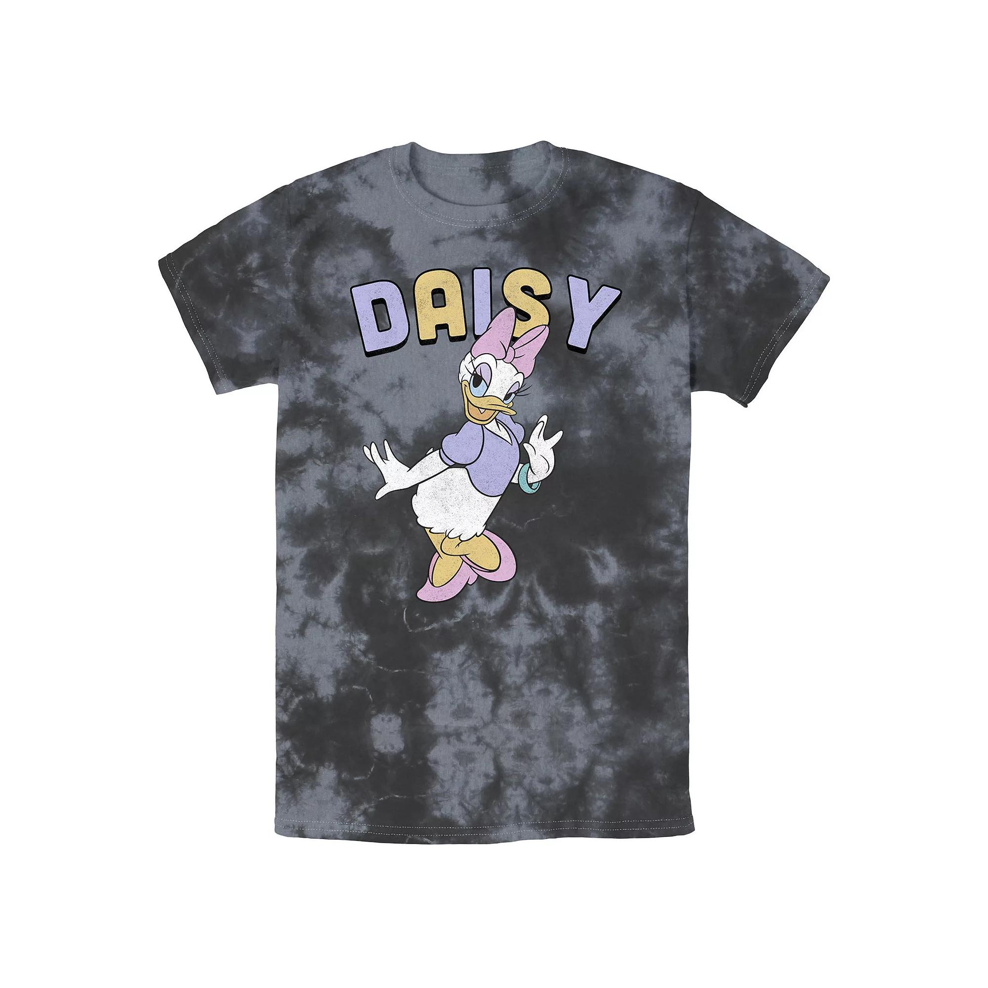 Men's Disney Mickey & Friends Daisy Duck Simple Portrait Bomabrd Wash Tee, Size: Medium, White Blue Product Image