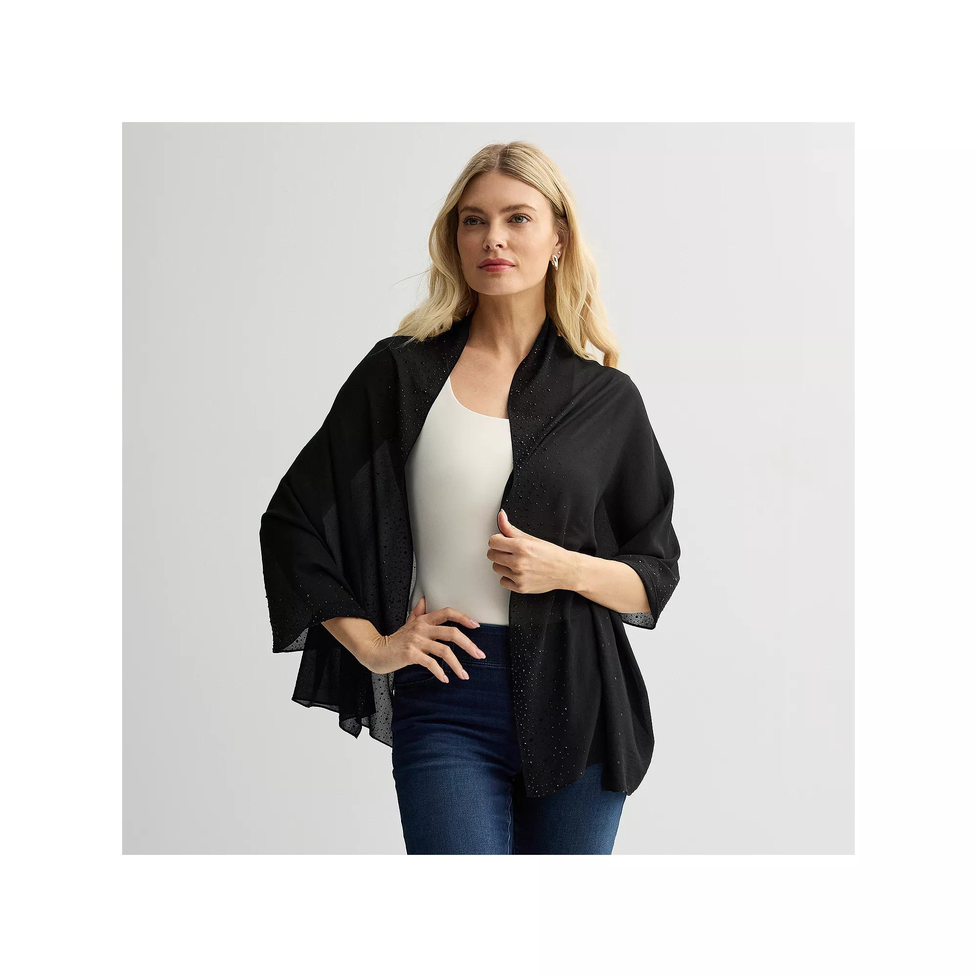 Women's Nine West Gemstone Shine Wrap, White Product Image