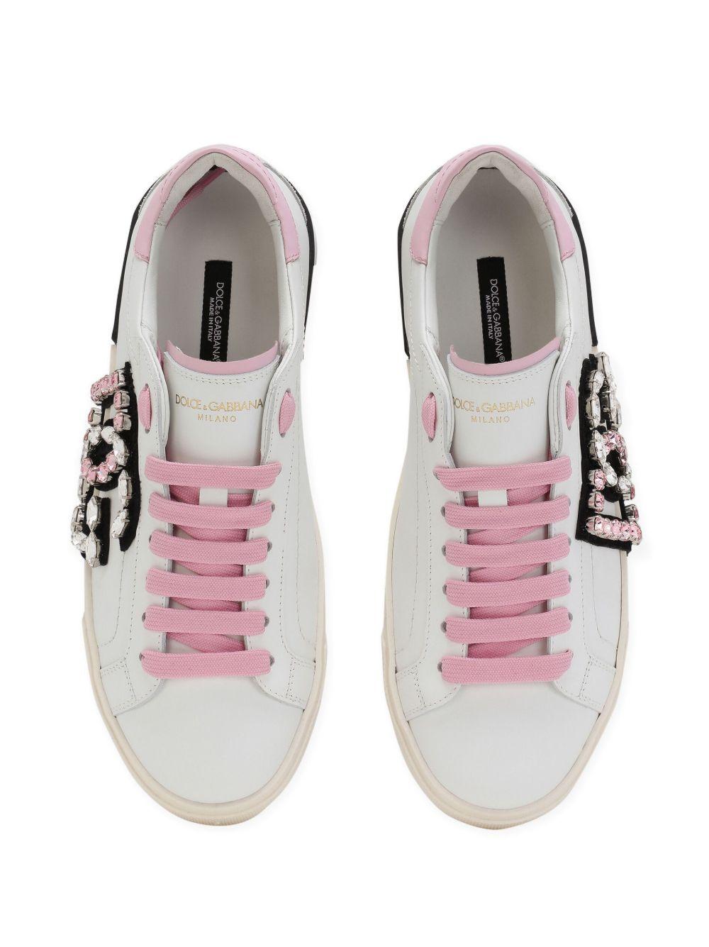 Portofino rhinestone-logo sneakers Product Image