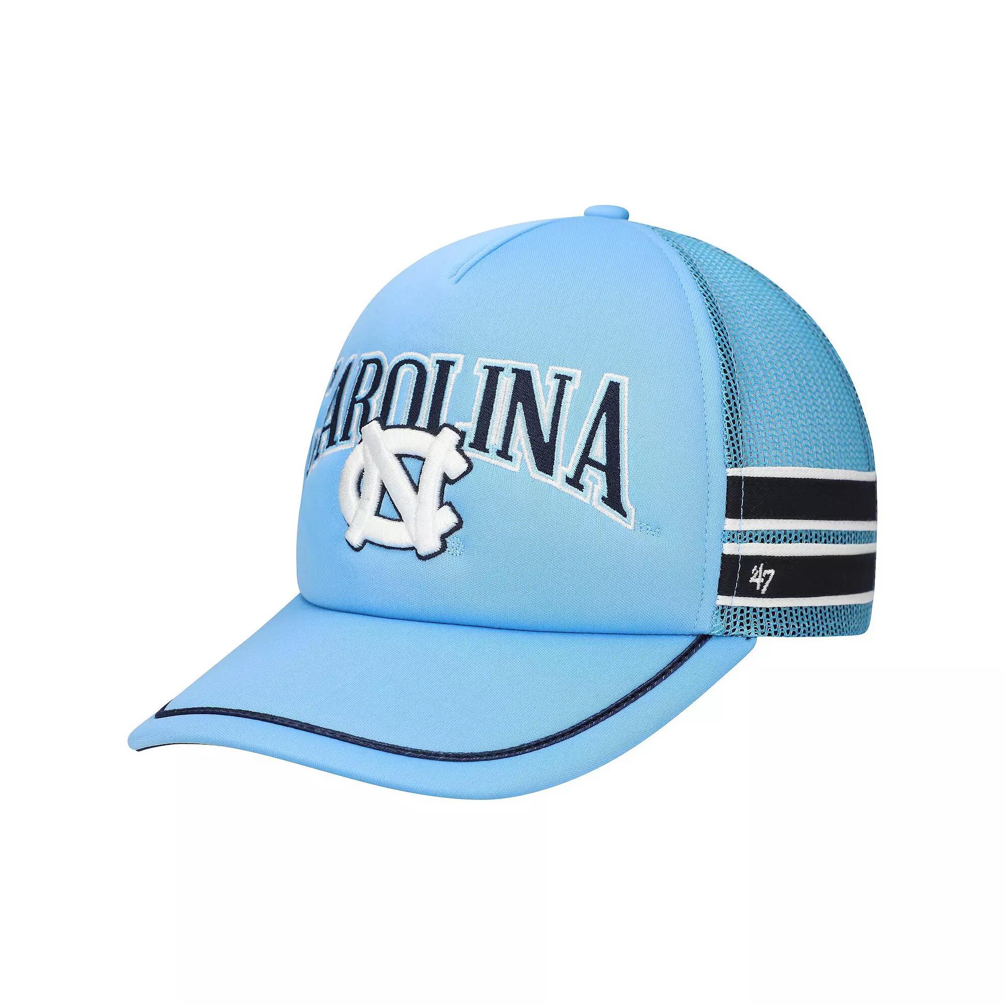 Men's '47 Light Blue North Carolina Tar Heels Sideband Trucker Adjustable Hat Product Image
