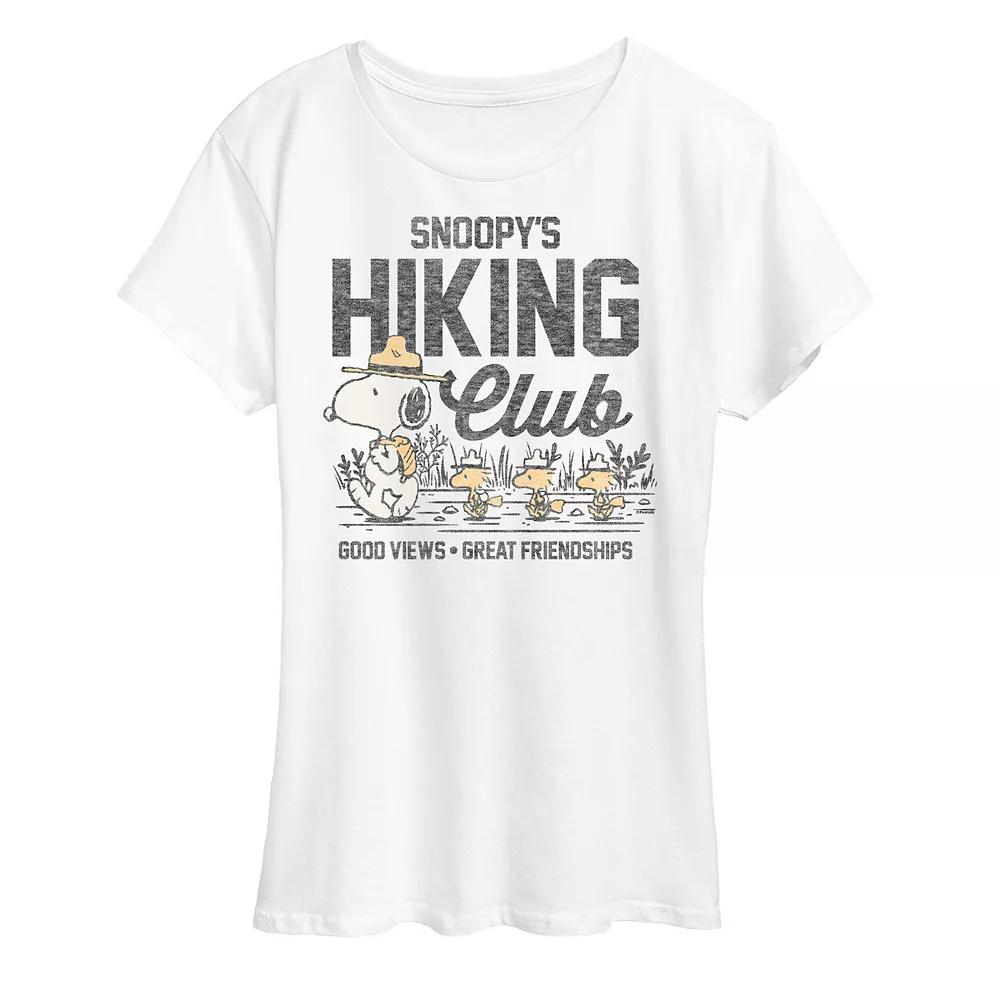Women's Peanuts Snoopy's Hiking Club Graphic Tee,  Product Image