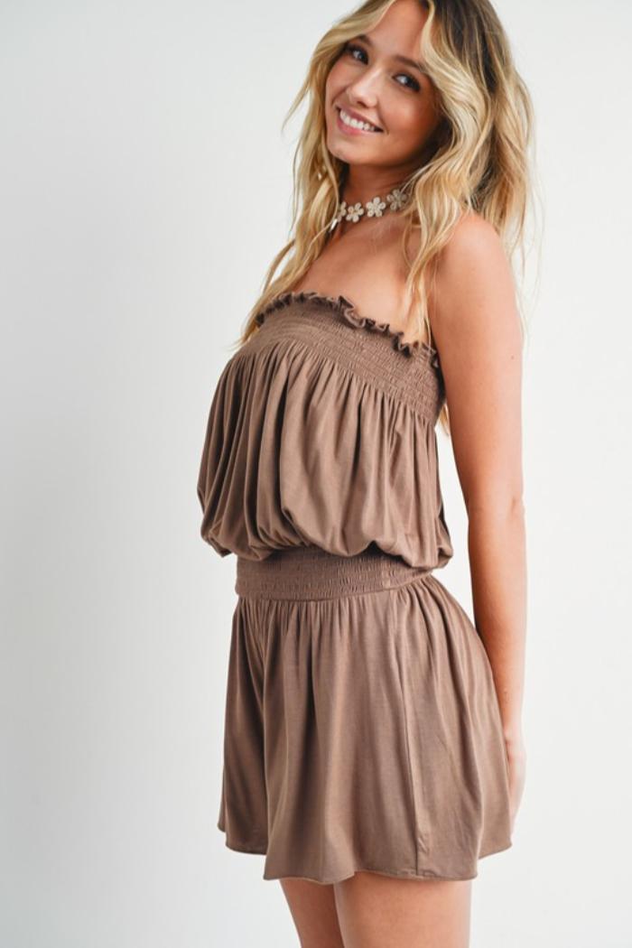 Smocked Romper Product Image