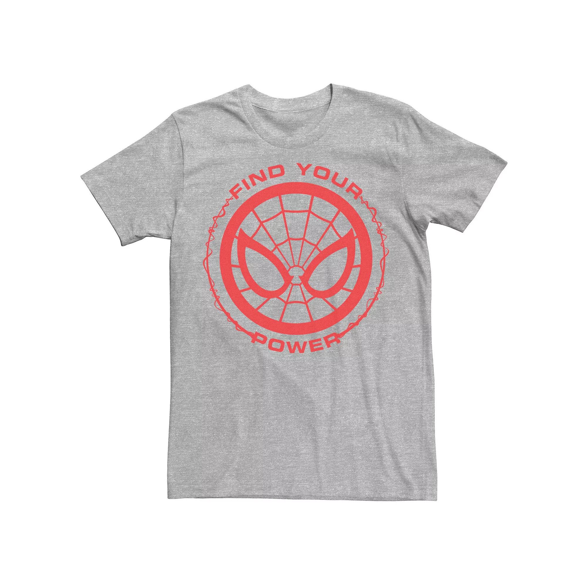 Men's Marvel Spider-Man Find Your Power Simple Logo Tee,  Product Image
