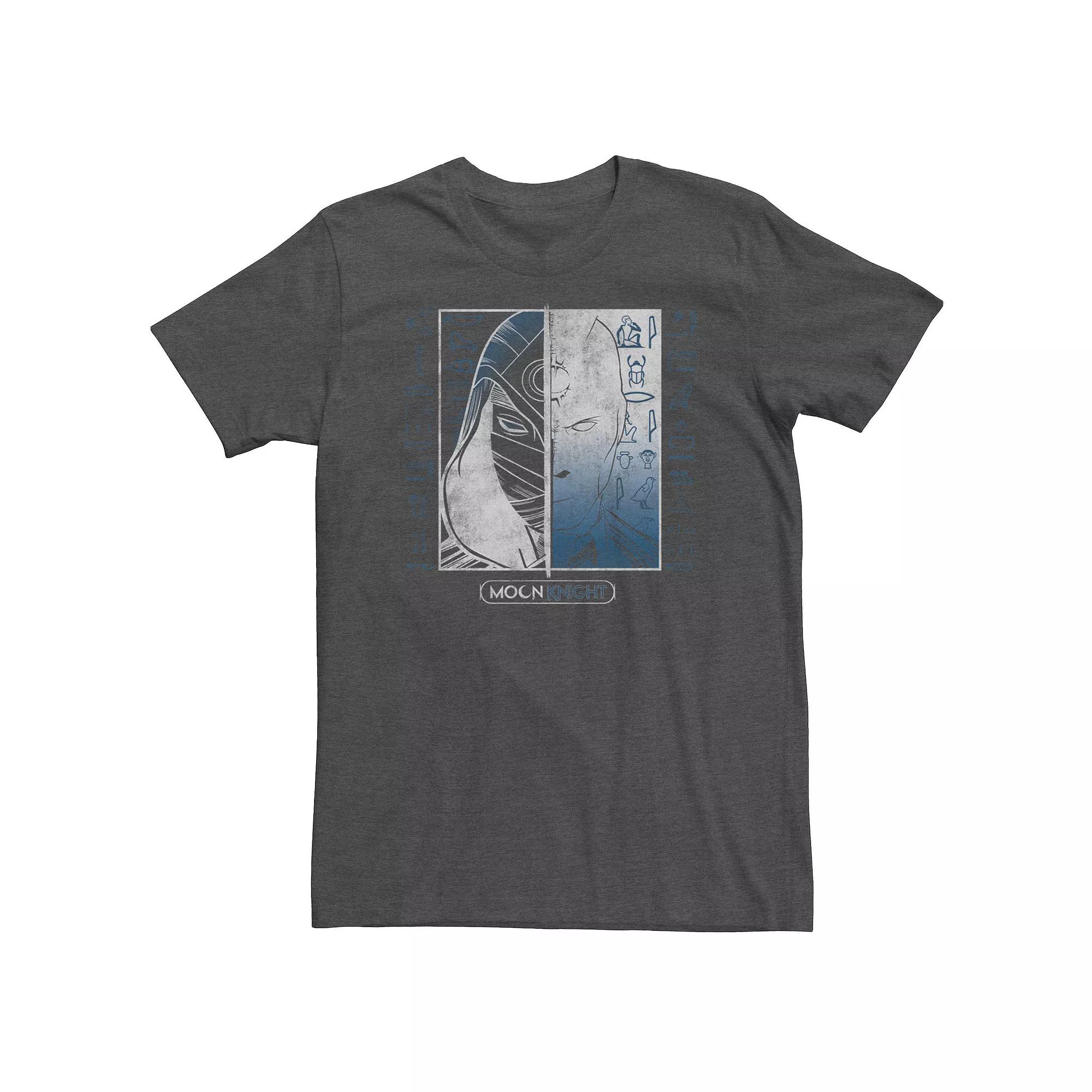 Big & Tall Marvel Moon Knight Split Headshot Boxed Tee, Men's,  Product Image