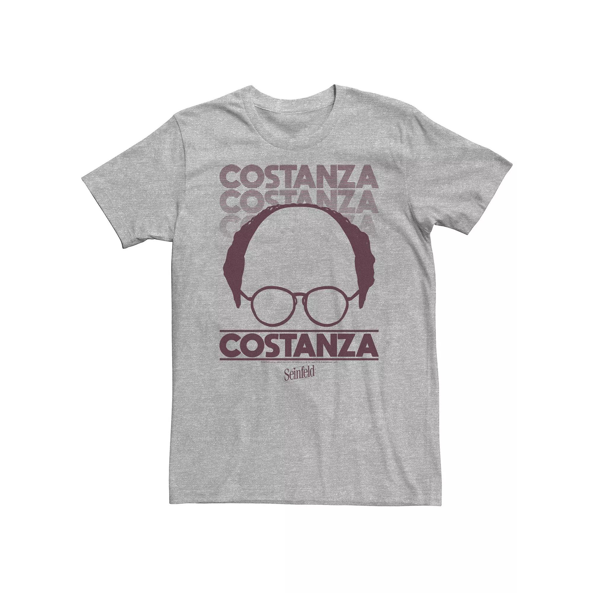 Big & Tall Seinfeld George Costanza Outline Text Fade Tee, Men's,  Product Image