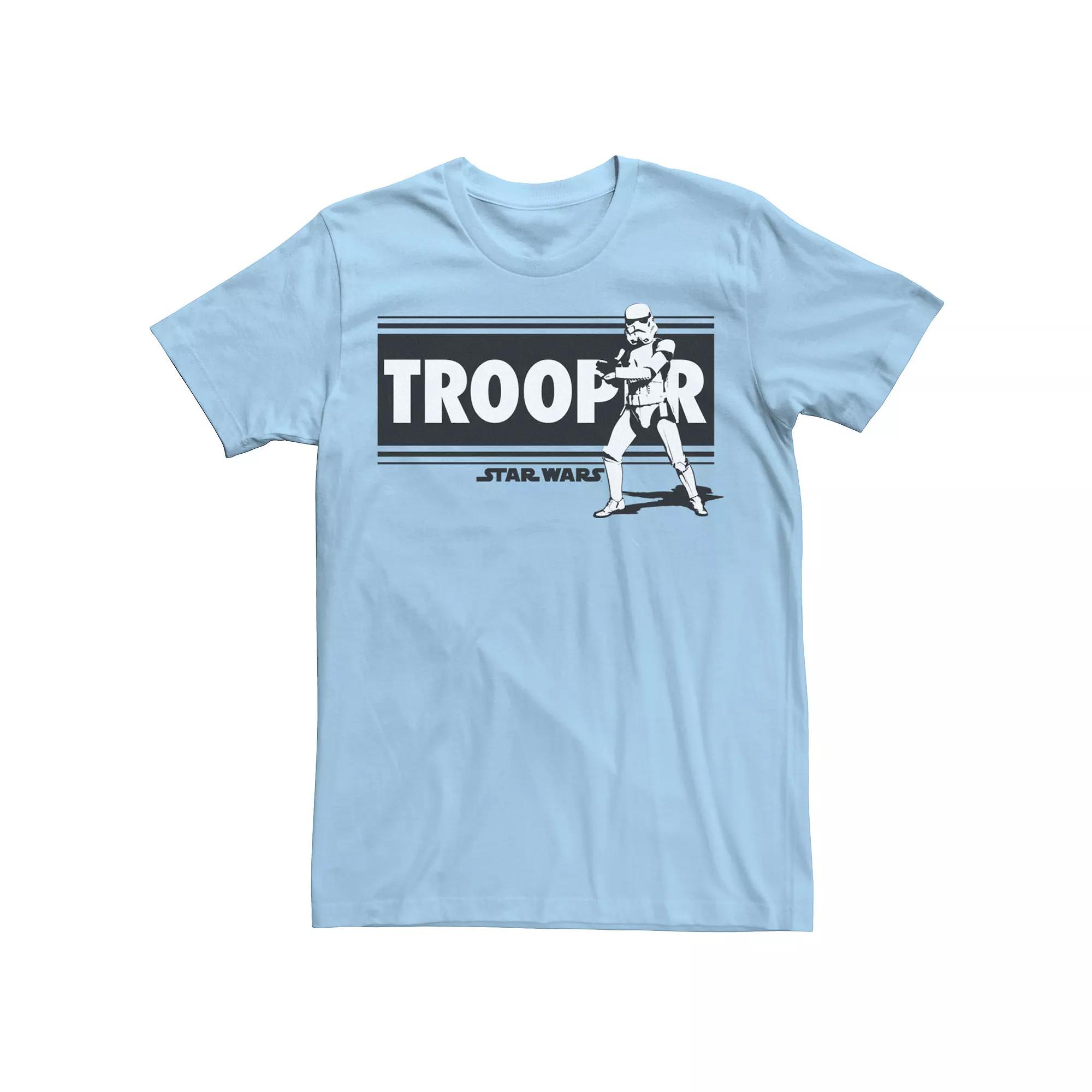 Men's Star Wars Storm Trooper On Guard Tee, Size: 3XL, Light Blue Product Image