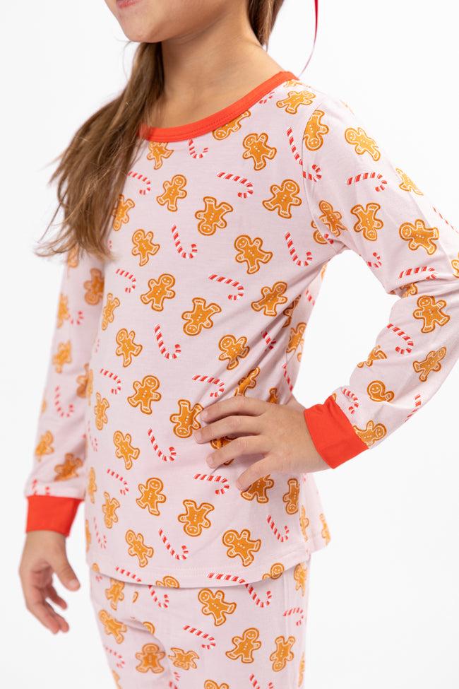 Kid's Under The Stars In Neutral Gingerbread Pajama Set Macy Blackwell X Pink Lily FINAL SALE Product Image