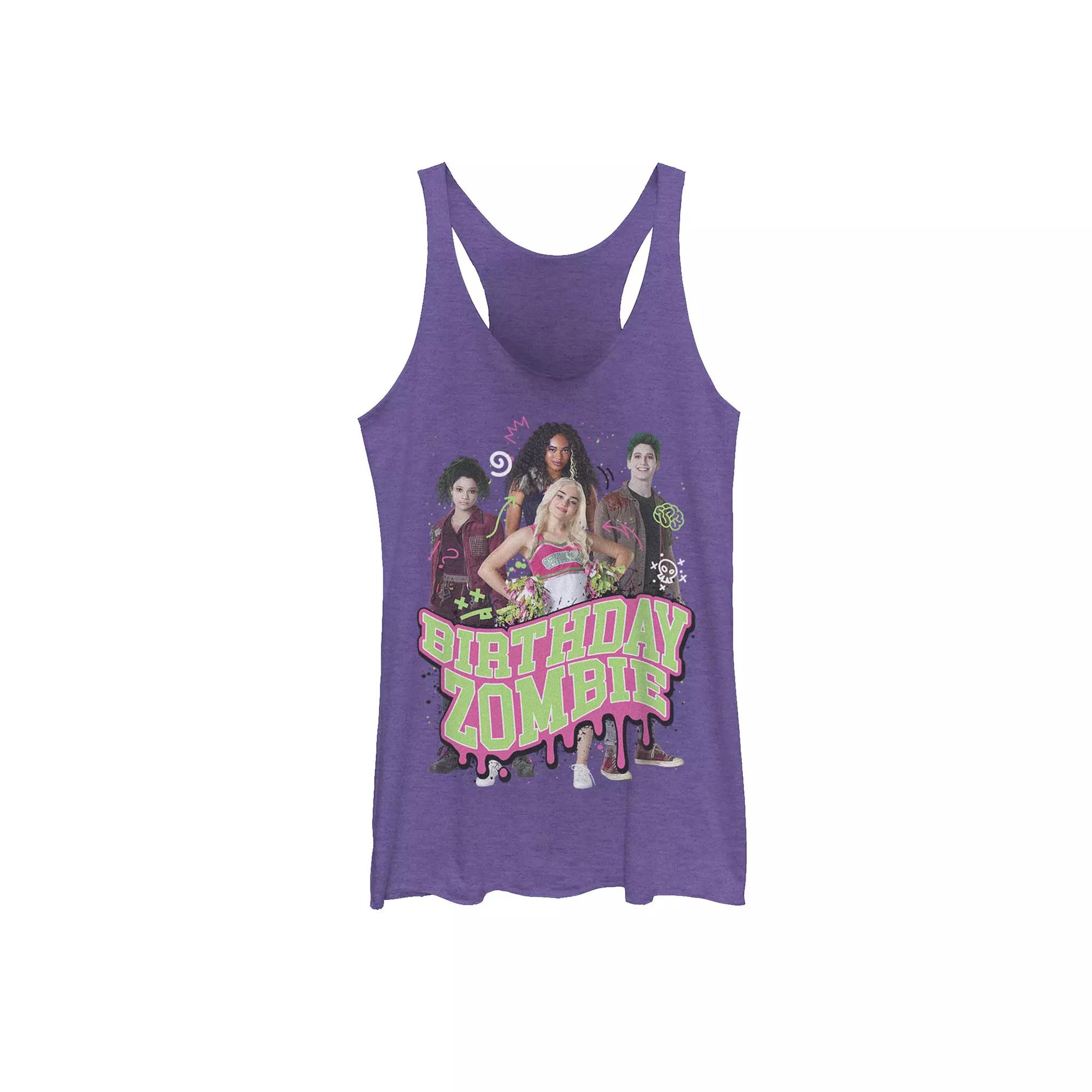 Disney's ZOMBIES Juniors' Zombies Group Shot "Birthday Zombie" Graphic Tank Top, Girl's,  Product Image