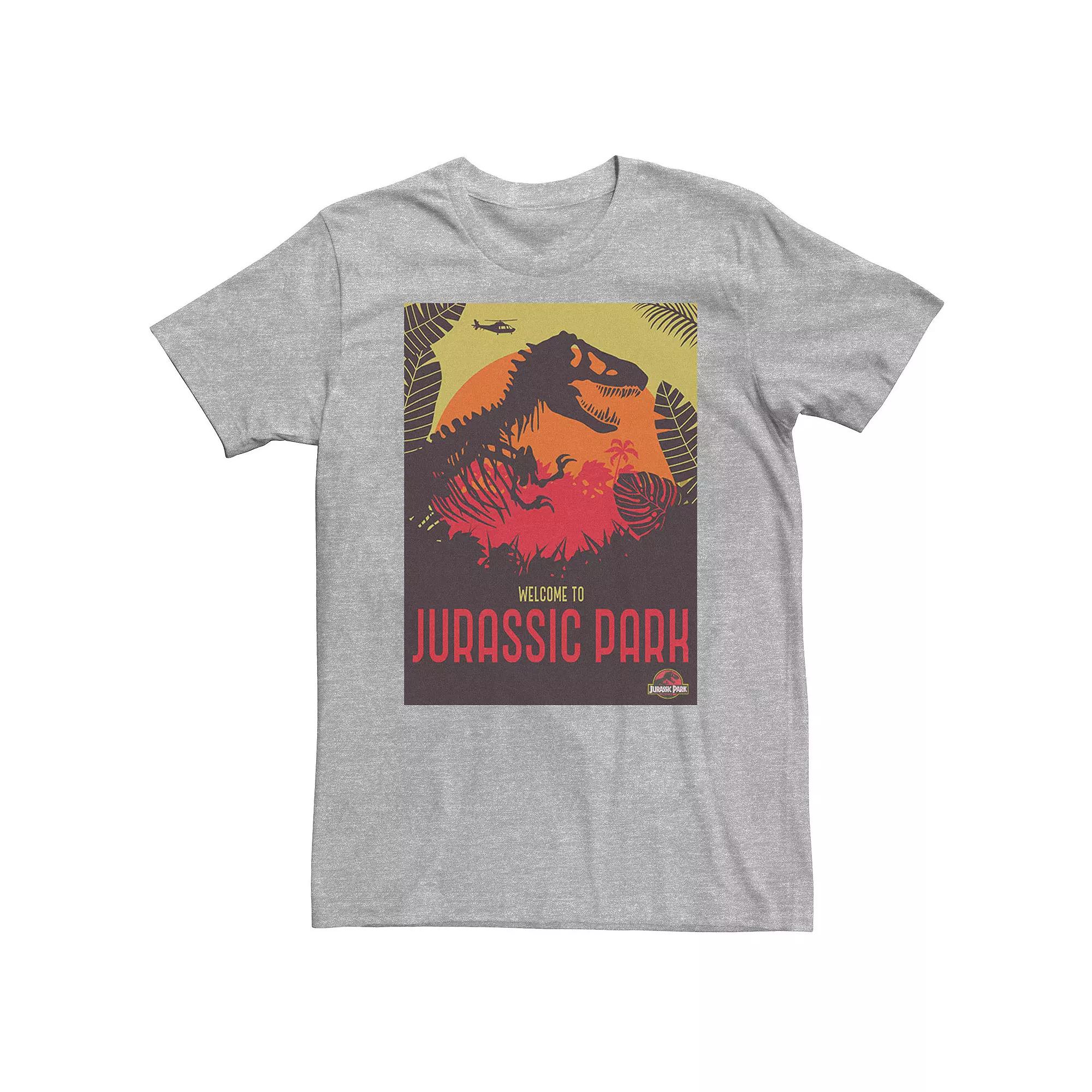Big & Tall Jurassic Park Welcome T-Rex Sunset Tee, Men's,  Product Image