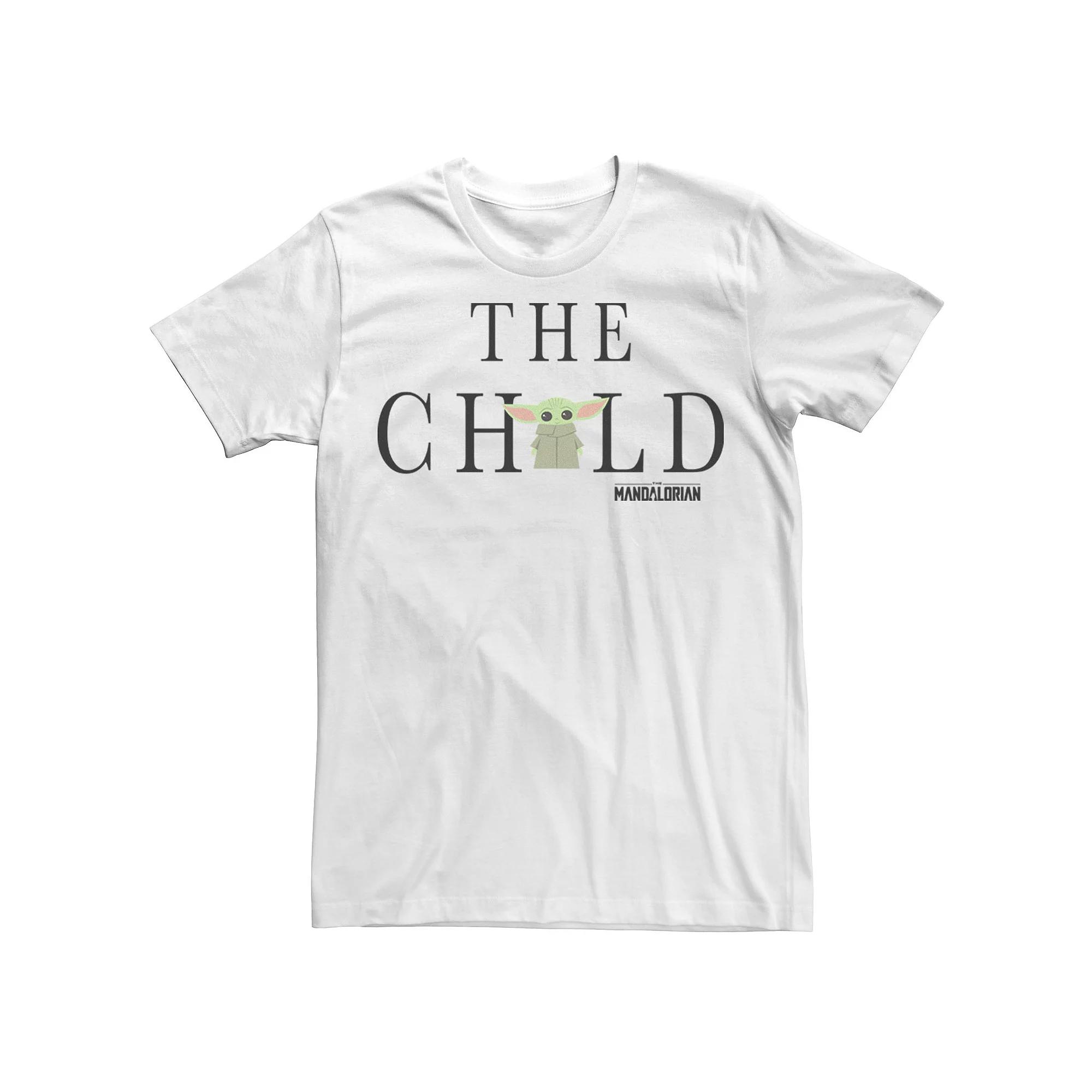 Men's Star Wars The Mandalorian The Child Simple Text Portrait Tee,  Product Image