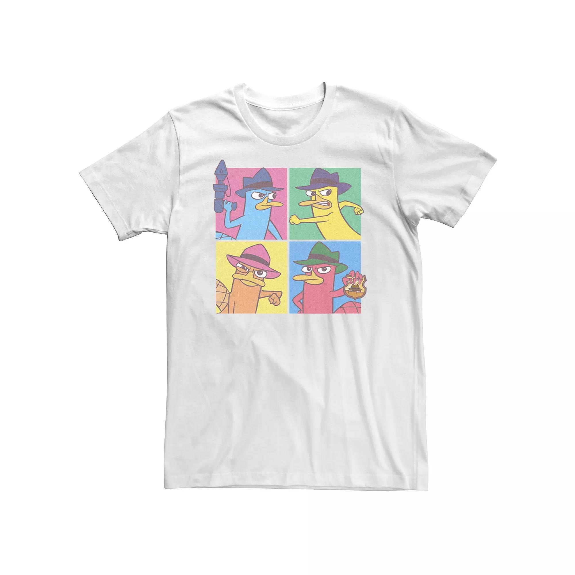 Big & Tall Disney Phineas And Ferb Agent P Pop Box Up Tee, Men's,  Product Image