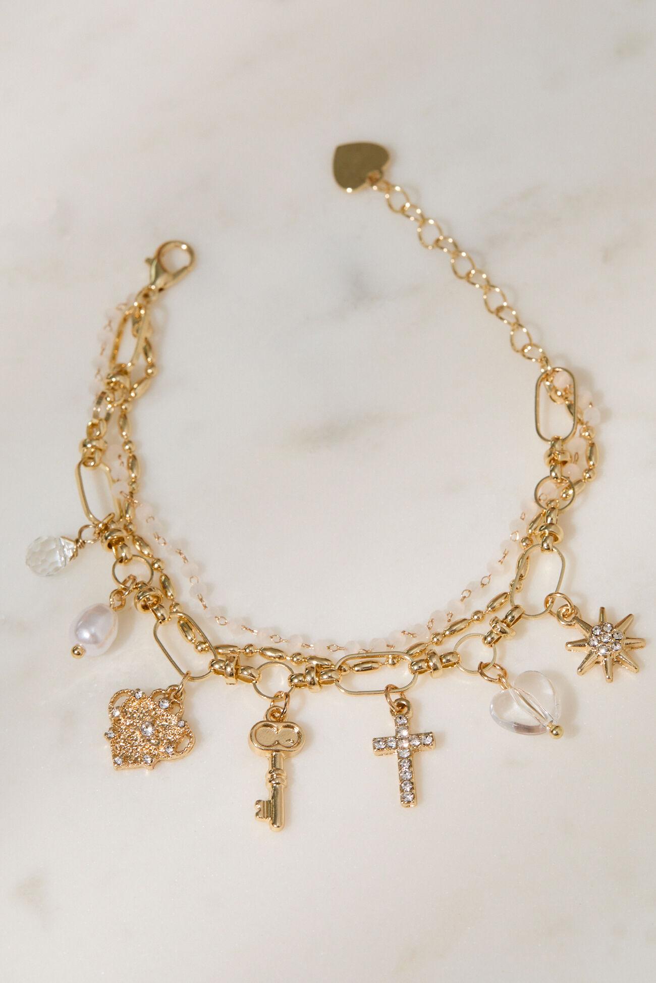 Glitz Charm Dangle Bracelet Set Product Image