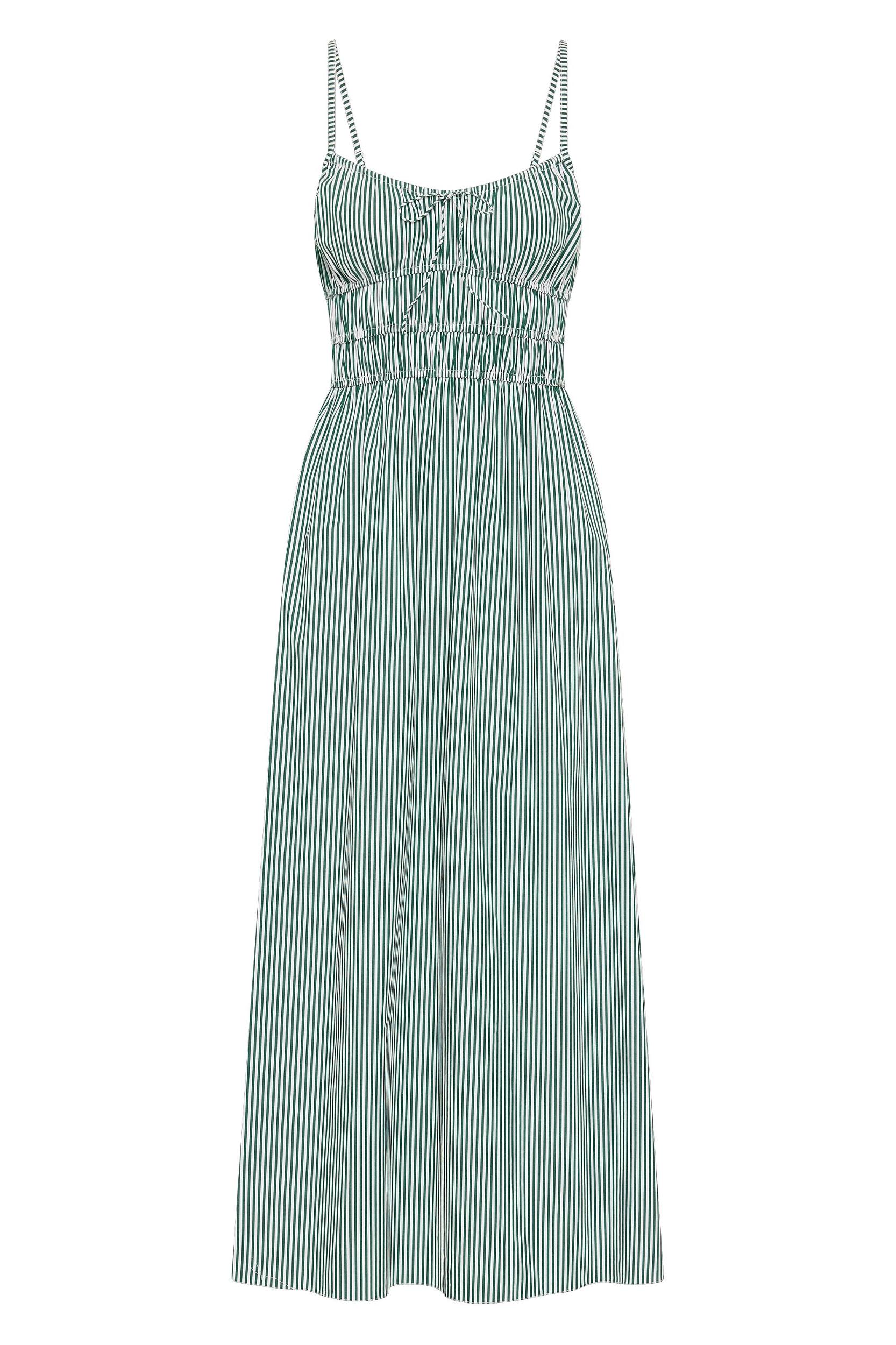 Freja Playsuit Green Stripe - Final Sale Product Image