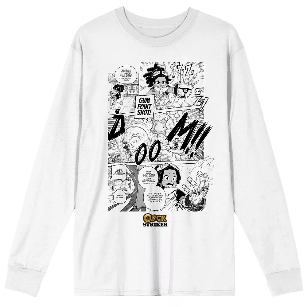 Men's Clock Striker Manga Page Gum Long Sleeve,  Product Image