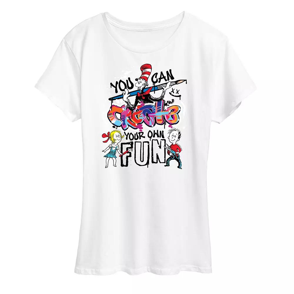 Women's Dr. Seuss Create Your Own Fun Graphic Tee,  Product Image