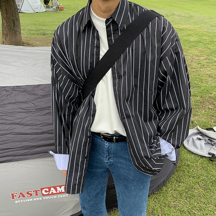 RT No. 2742 LOOSE STRIPE SHIRT Product Image